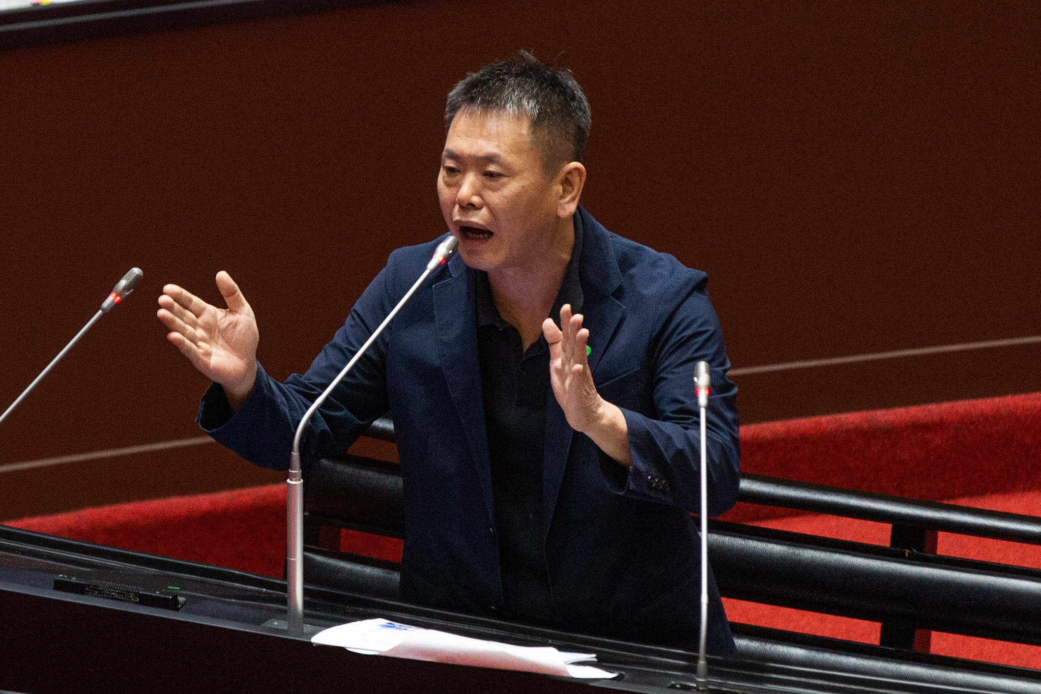 上午也才喊要爭取連任的林為洲受訪稱，「希望可以是一場君子之爭」，且對初選之爭有信心。（本刊資料照）