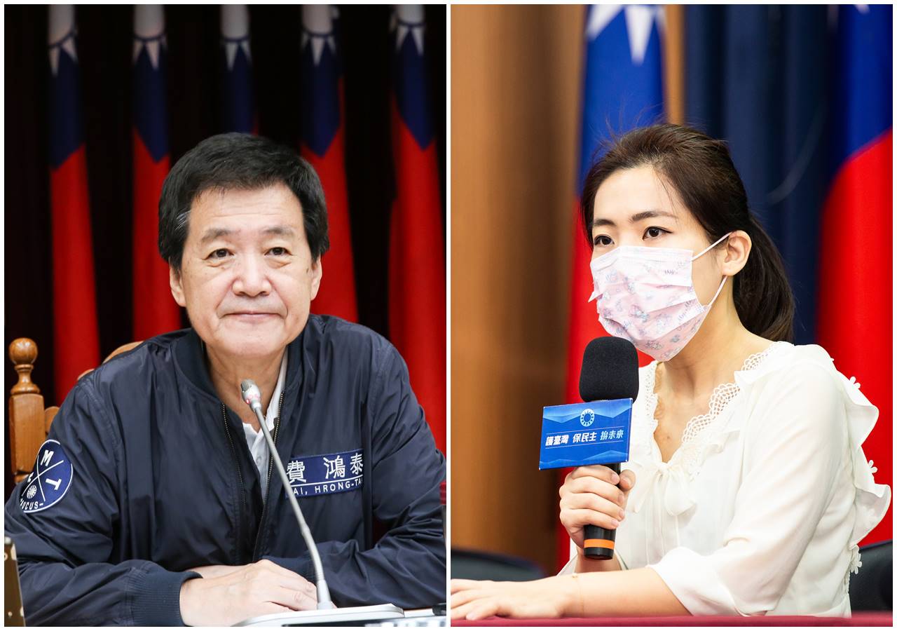 台北市議員徐巧芯（右）挑戰現任立委費鴻泰（左），而黨內初選的惡鬥戲碼越來越激烈，此情況讓藍營高層頭痛不已。（合成照，本刊資料照）