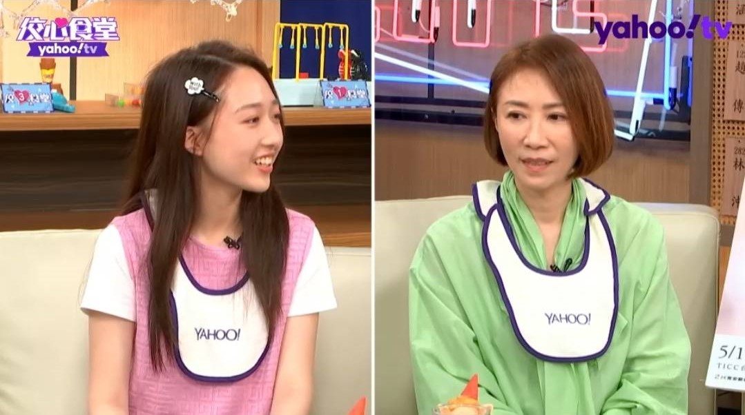 李翊君看到女兒現身當場驚呆。（Yahoo TV《佼心食堂》提供）
