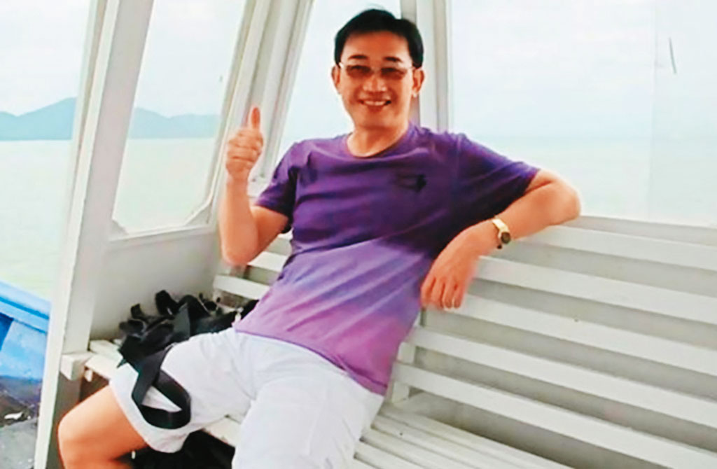 前海軍大氣海洋局中校政戰處長張祉鑫遭共諜吸收被判刑15年定讞,去年假釋出獄。(翻攝張祉鑫臉書)