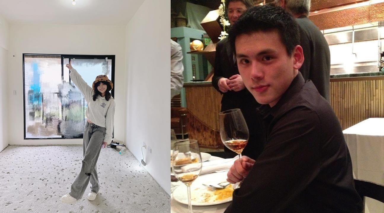 徐凱希(左)終於認愛新歡邱柏翰(右),右為男方的舊照;公司則幫徐凱希解釋跟前男友分手9個月才與邱柏翰戀情萌芽。(翻攝IG)