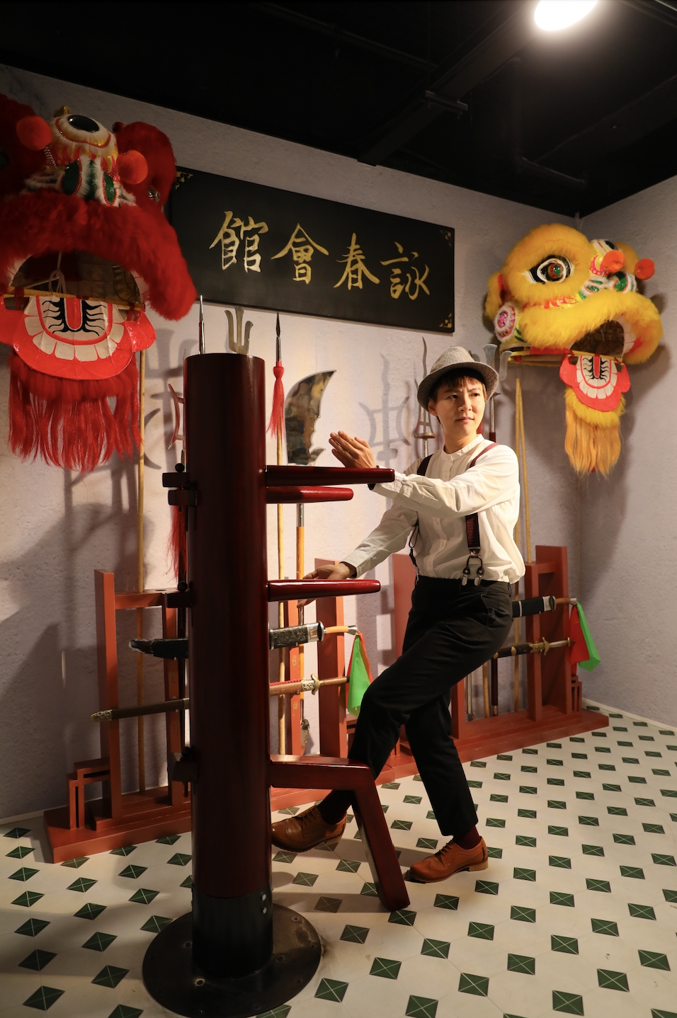經典電影《葉問》中的詠春會館,是「趣味時光留影館」裡十分受歡迎的打卡場景。
