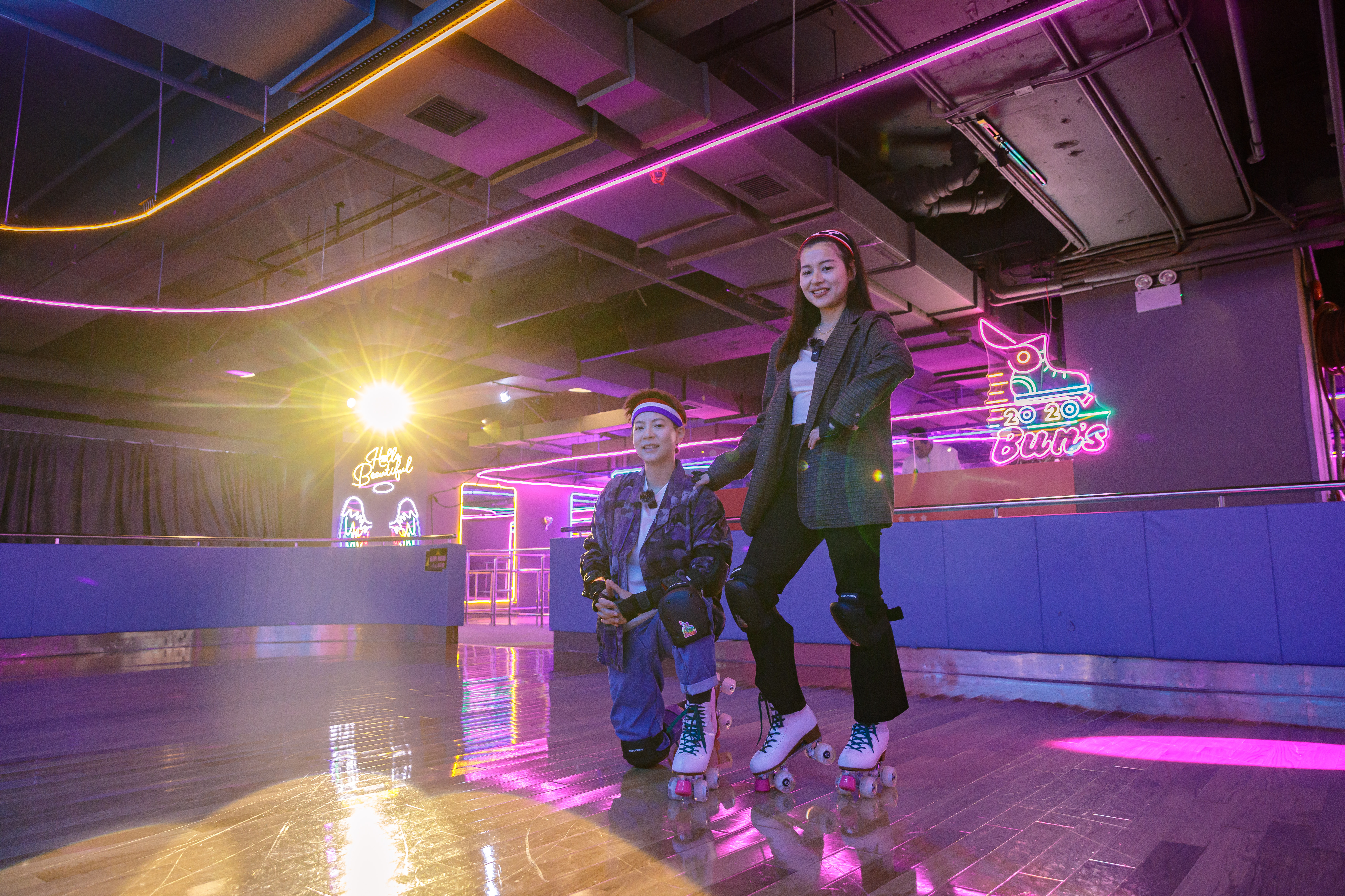 建議首次來到「Bun's2020」嘗試滾軸溜冰的人，別忘了在變得太狼狽前，先拍幾張帥氣紀念照。
