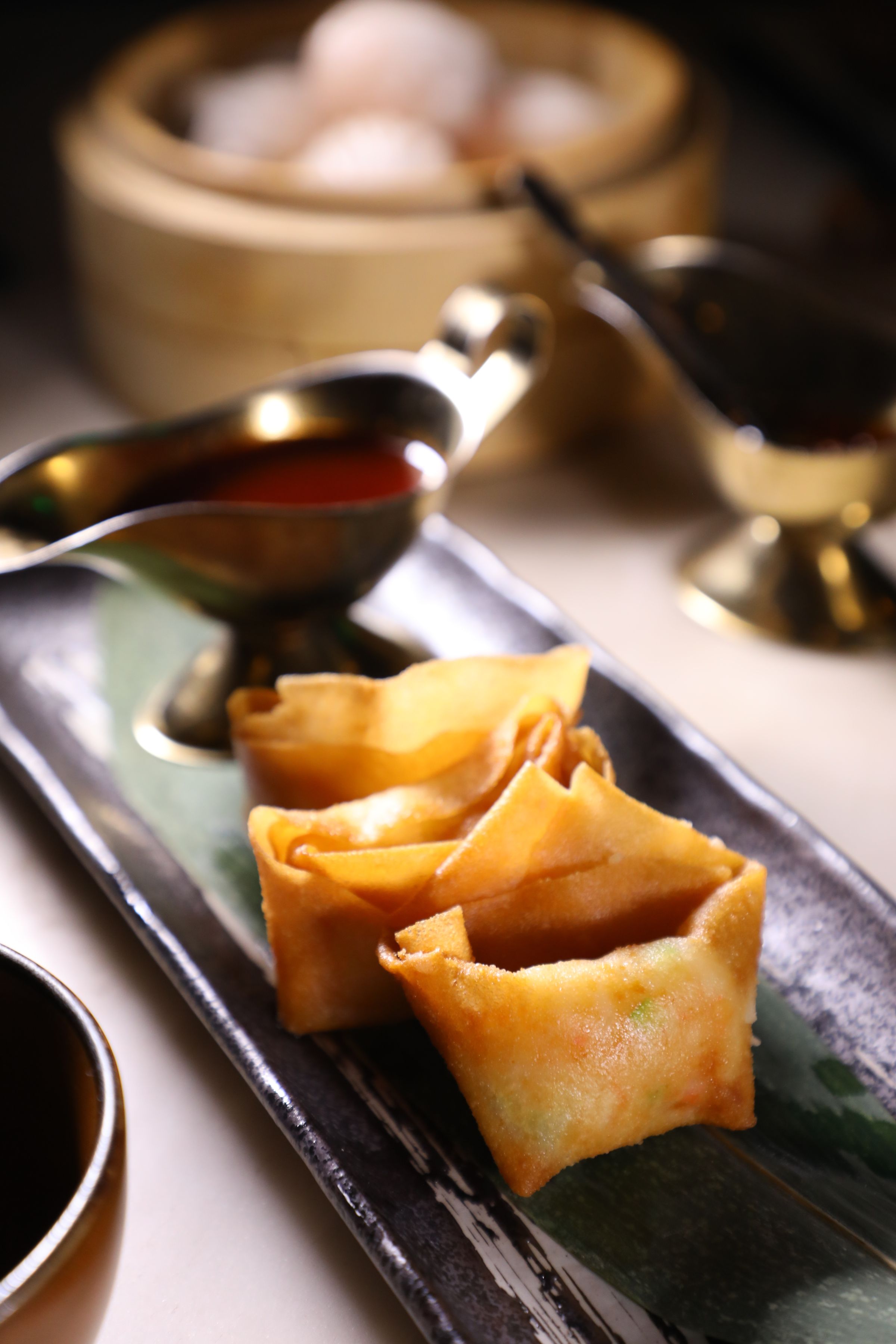 美味的「炸雲吞」是很好的下酒菜。（港幣60元／3粒）