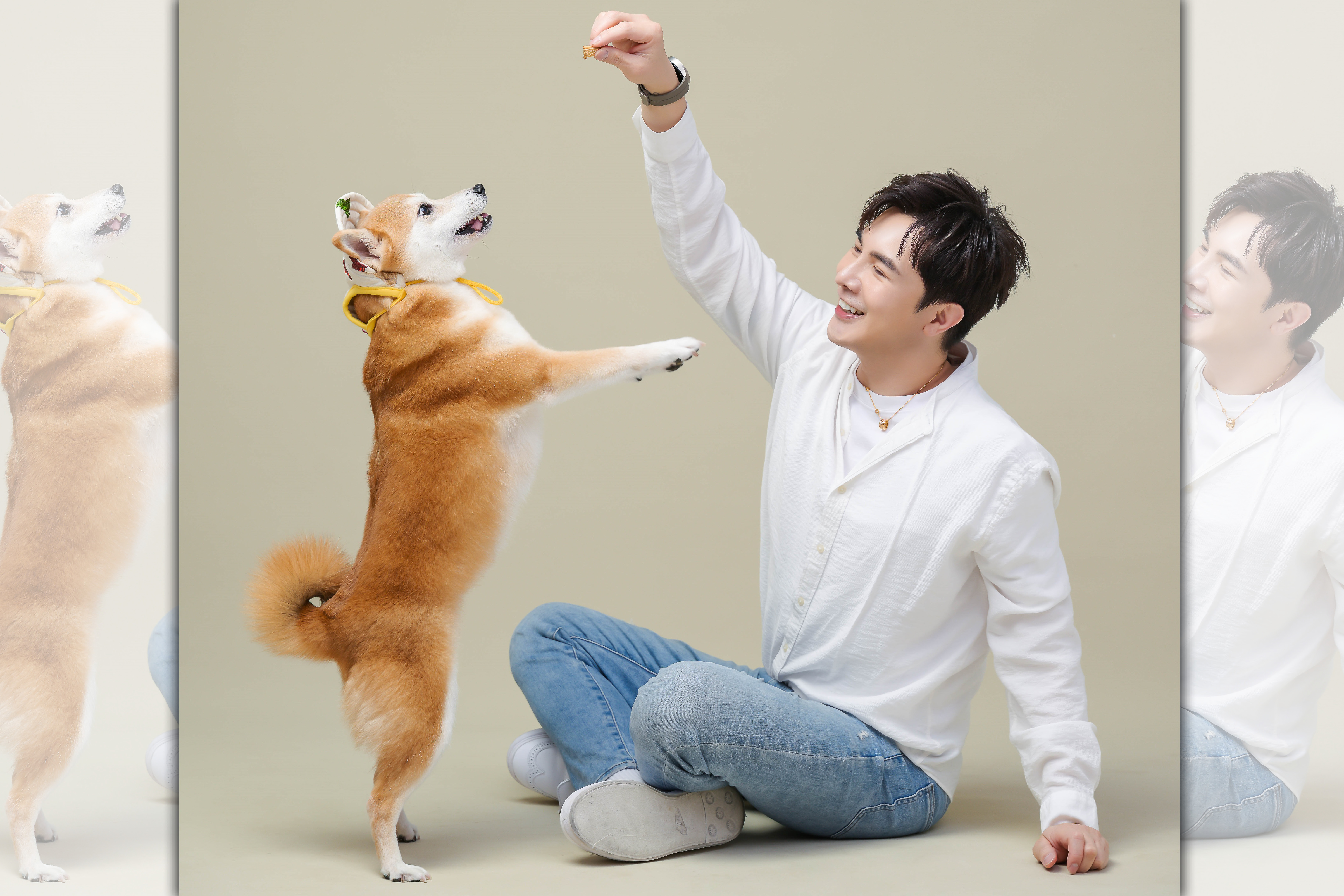 謝佳見熱情為毛小孩做公益。（茸茸花園提供）