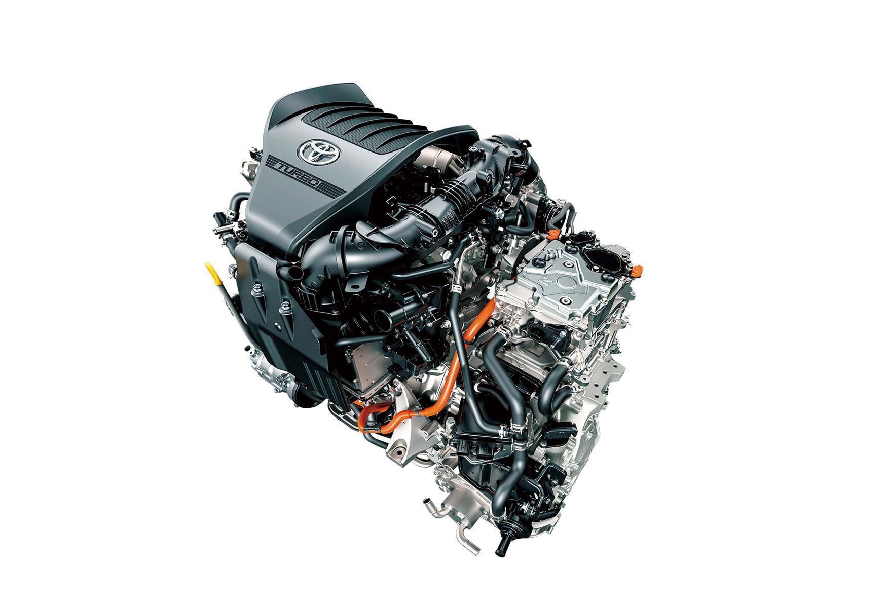 全新2.4L Turbo Hybrid系統，是以Direct Shift 六速手自排系統，與搭載D-4ST雙噴射供油系統的2.4L 雙渦流渦輪引擎，結合eAxle電子驅動馬達、全新雙極鎳氫電池而成的渦輪油電複合動力系統。