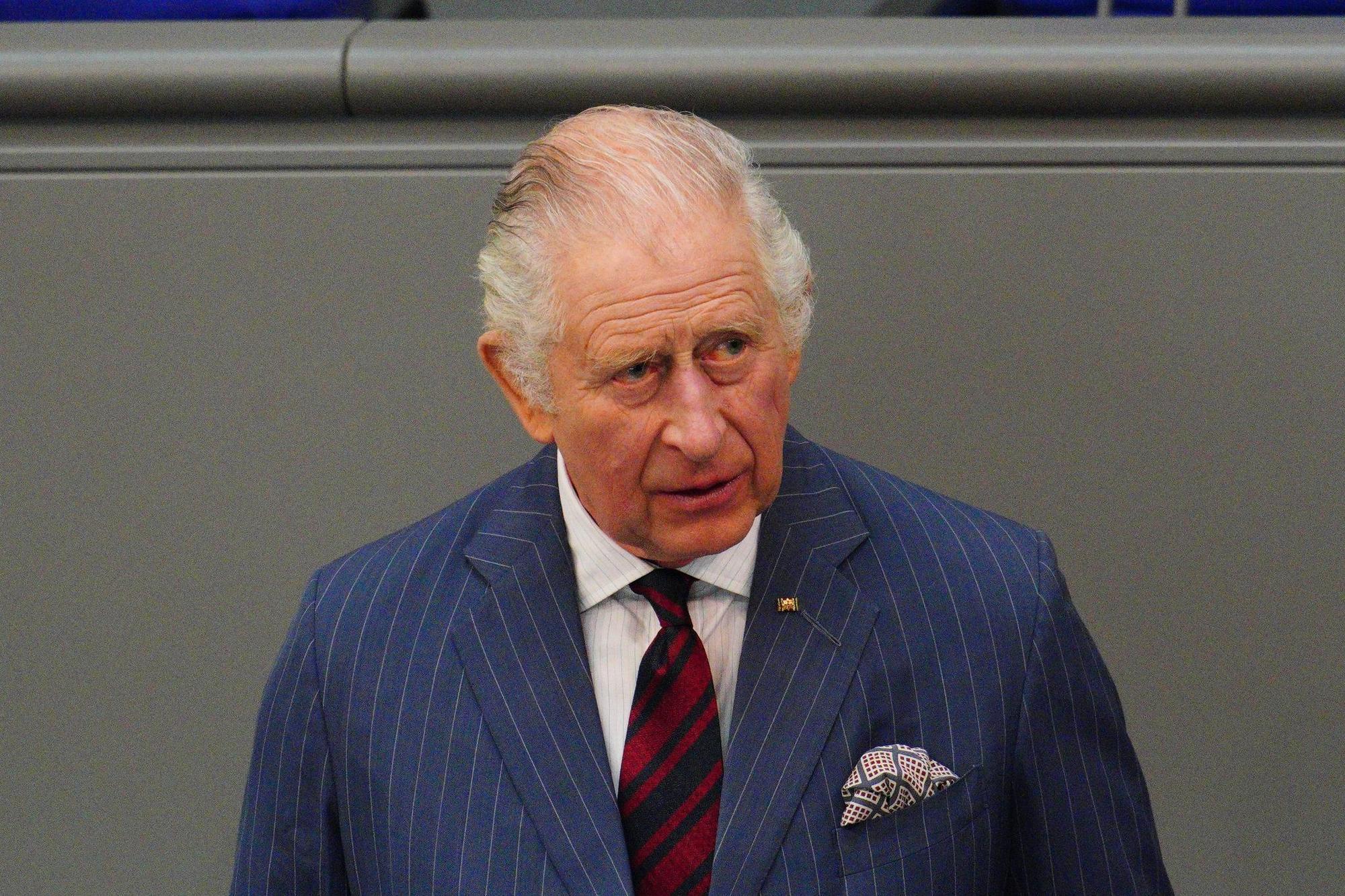 查爾斯三世在德國聯邦議院進行演說。（翻攝The Royal Family臉書）