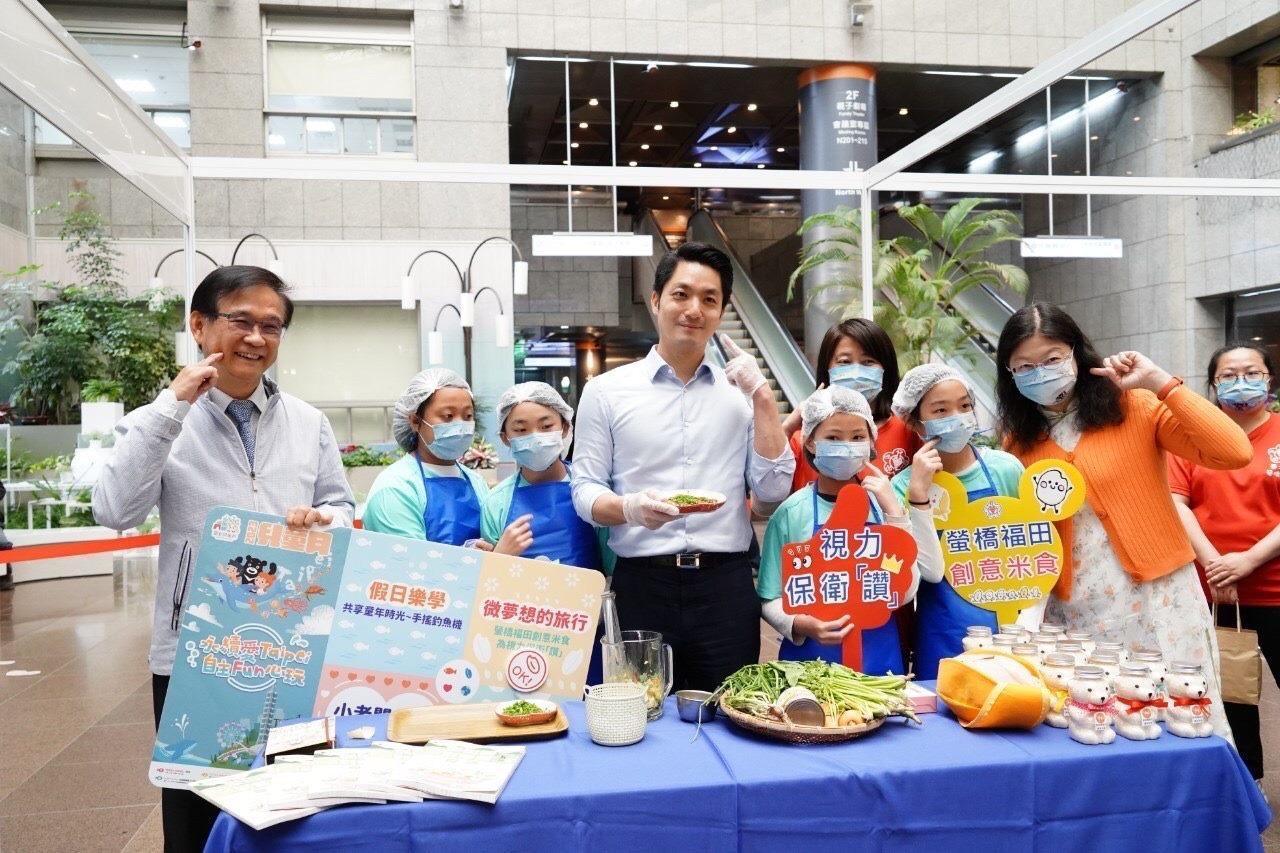 蔣萬安出席「2023台北兒童月系列活動發布記者會」,宣布北市兒童月3大驚喜。(台北市政府提供)