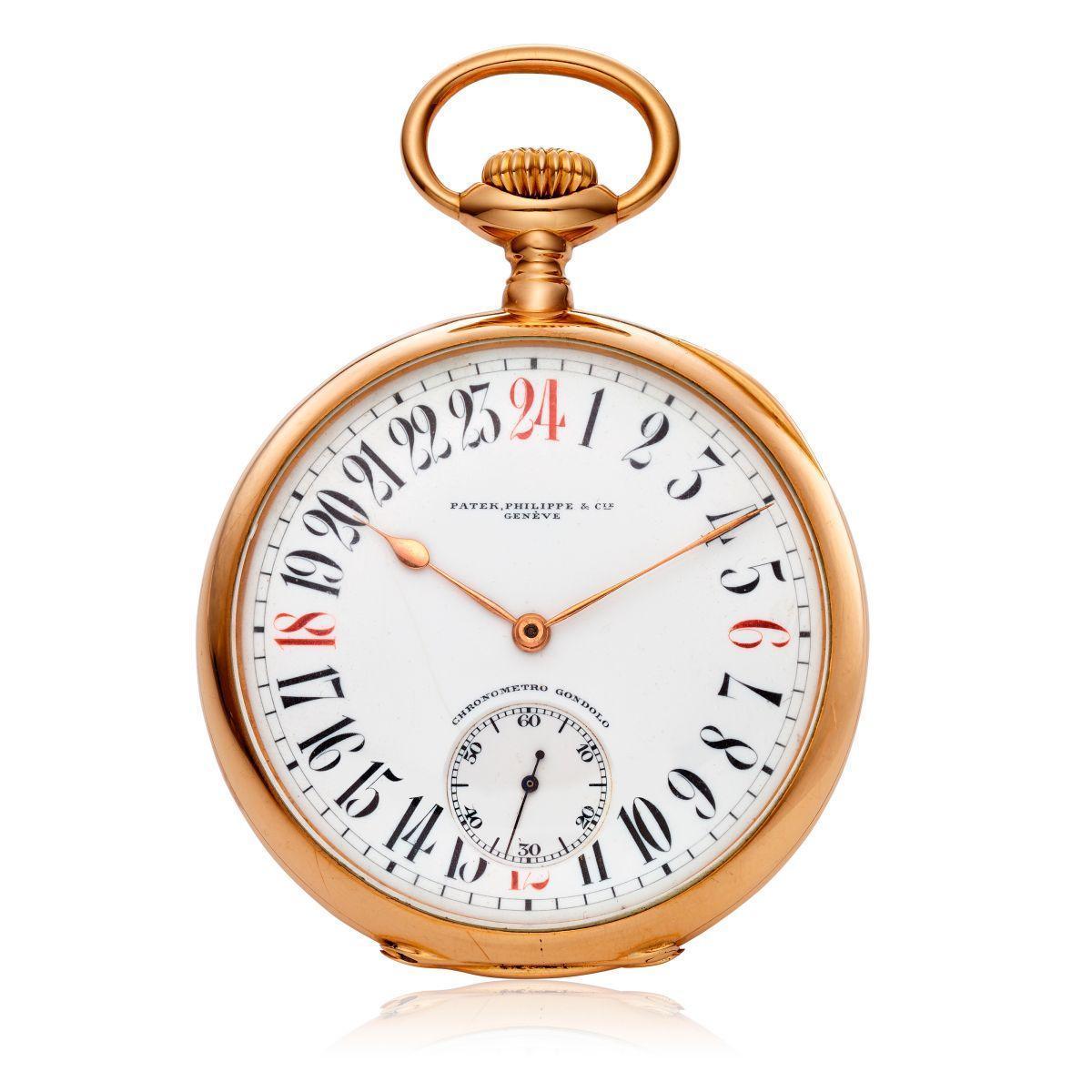 百達翡麗於1920年代時，曾經為巴西零售商 Gondolo & Labouriau 製作的一枚Chronometro Gondolo懷錶，就是24小時制的。