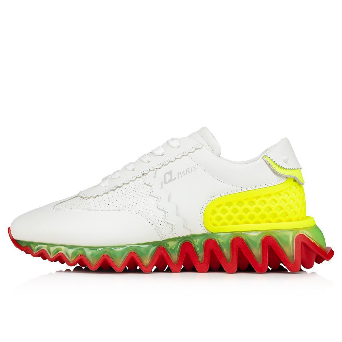 螢光色男士球鞋。NT$34,900(Christian Louboutin提供)