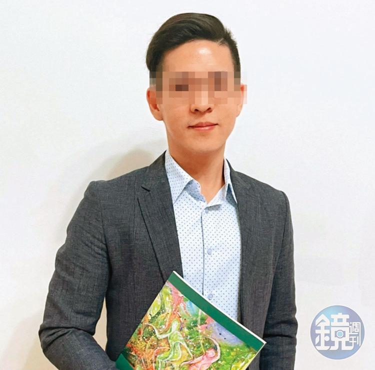 周男靠著斯文的外型及台大的學歷,騙了不少女子跟他交往。(讀者提供)