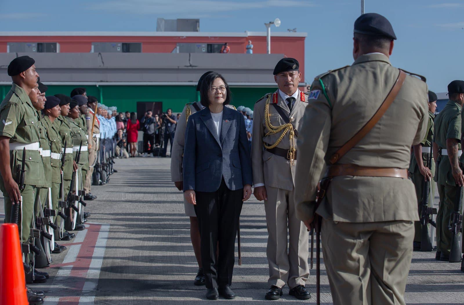 總統蔡英文近日訪問友邦貝里斯，並於貝里斯國會發表演說。（翻攝自蔡英文臉書）