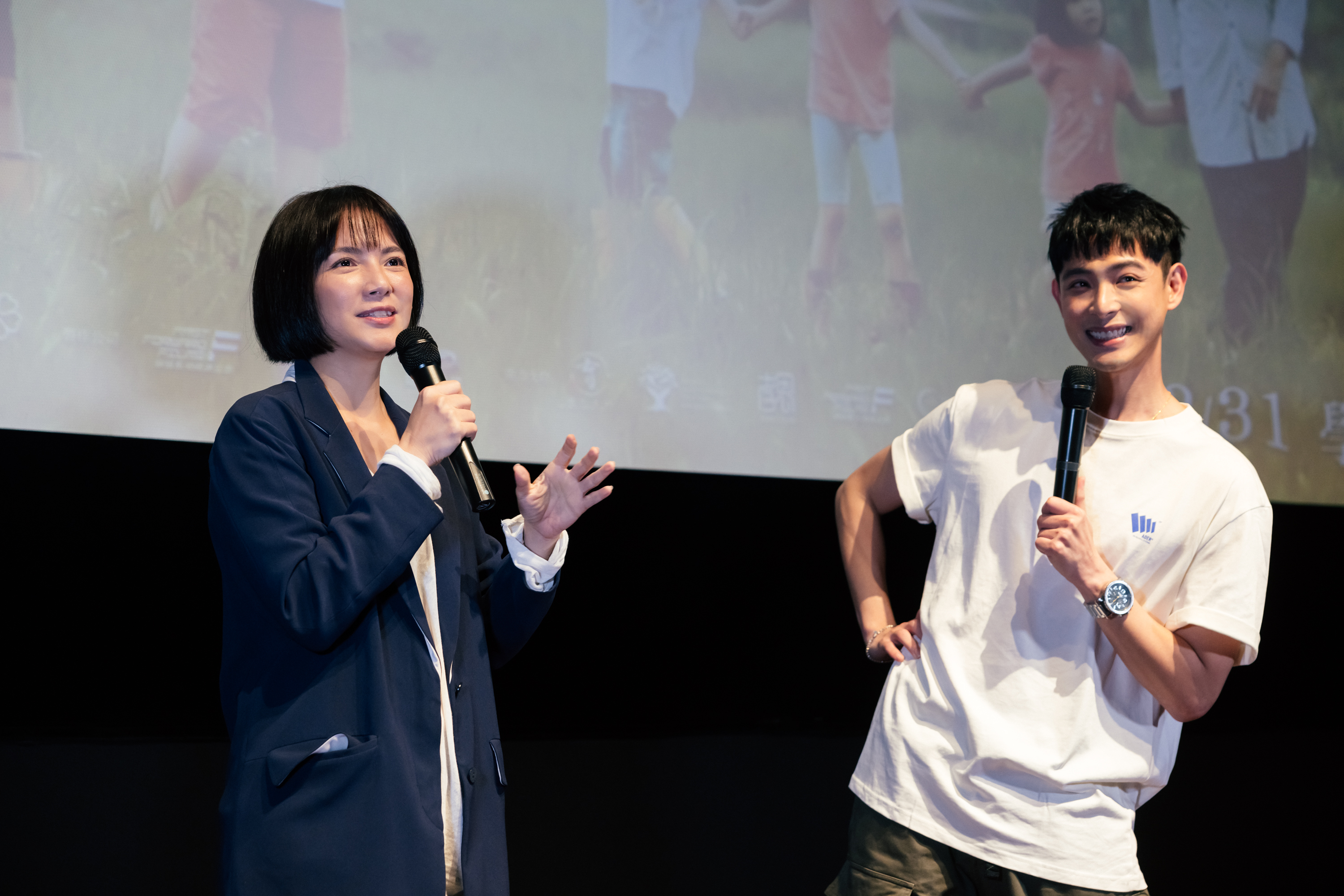 李心潔意外現身連晨翔包場給粉絲的電影活動。（羽陽娛樂提供）