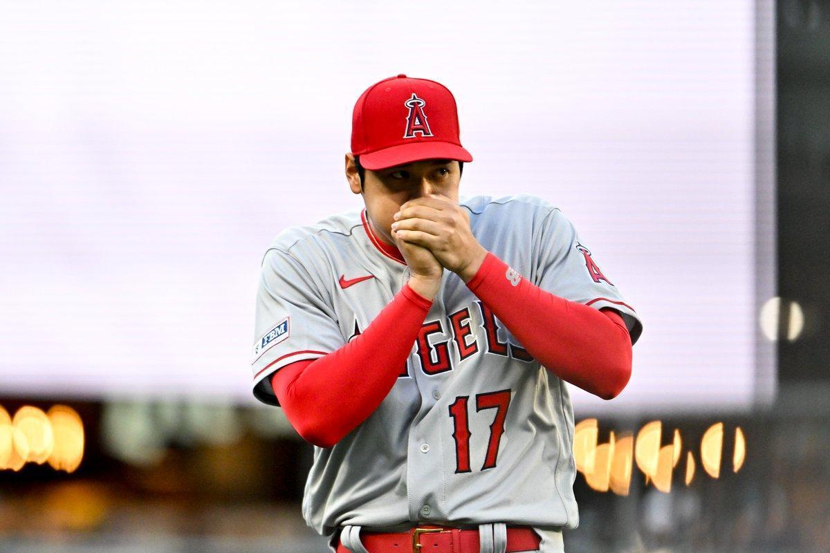 大谷翔平今日比賽中投、打都吃上超時違規。(翻攝自推特@Angels)