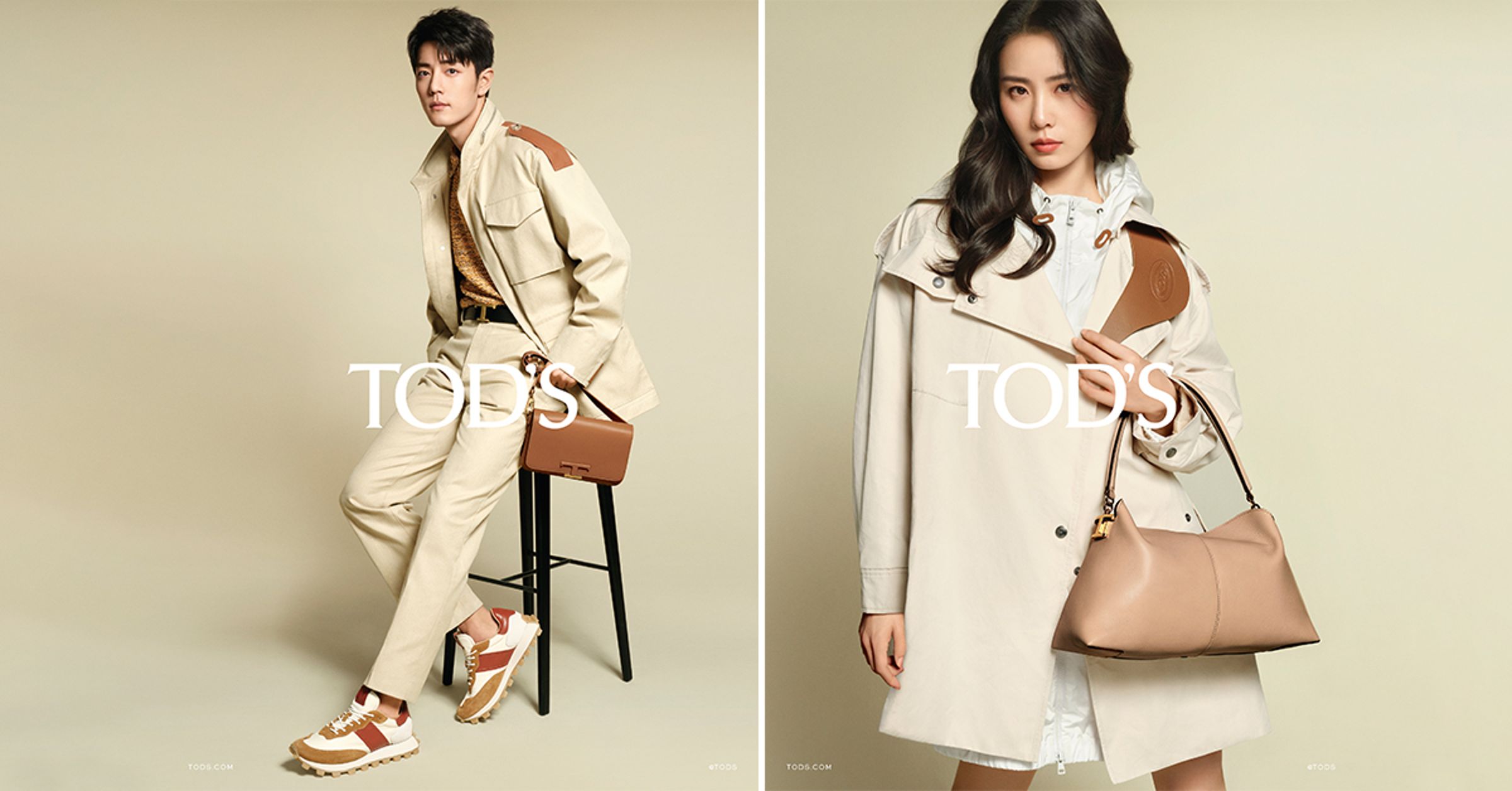 TOD'S 2023春夏新品,邀請肖戰、劉詩詩演繹系列全新單品。