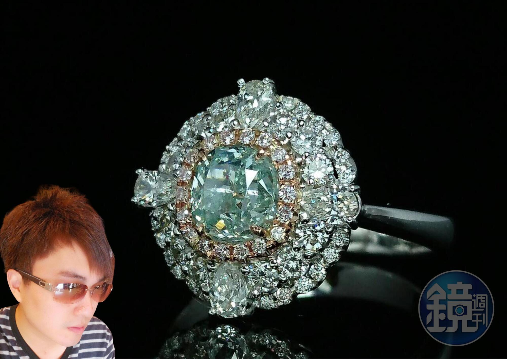 (左：帝國集團創辦人 羅彦喆 右：知名帝國珠寶 Empire Jewelry GIA 彩鑽)