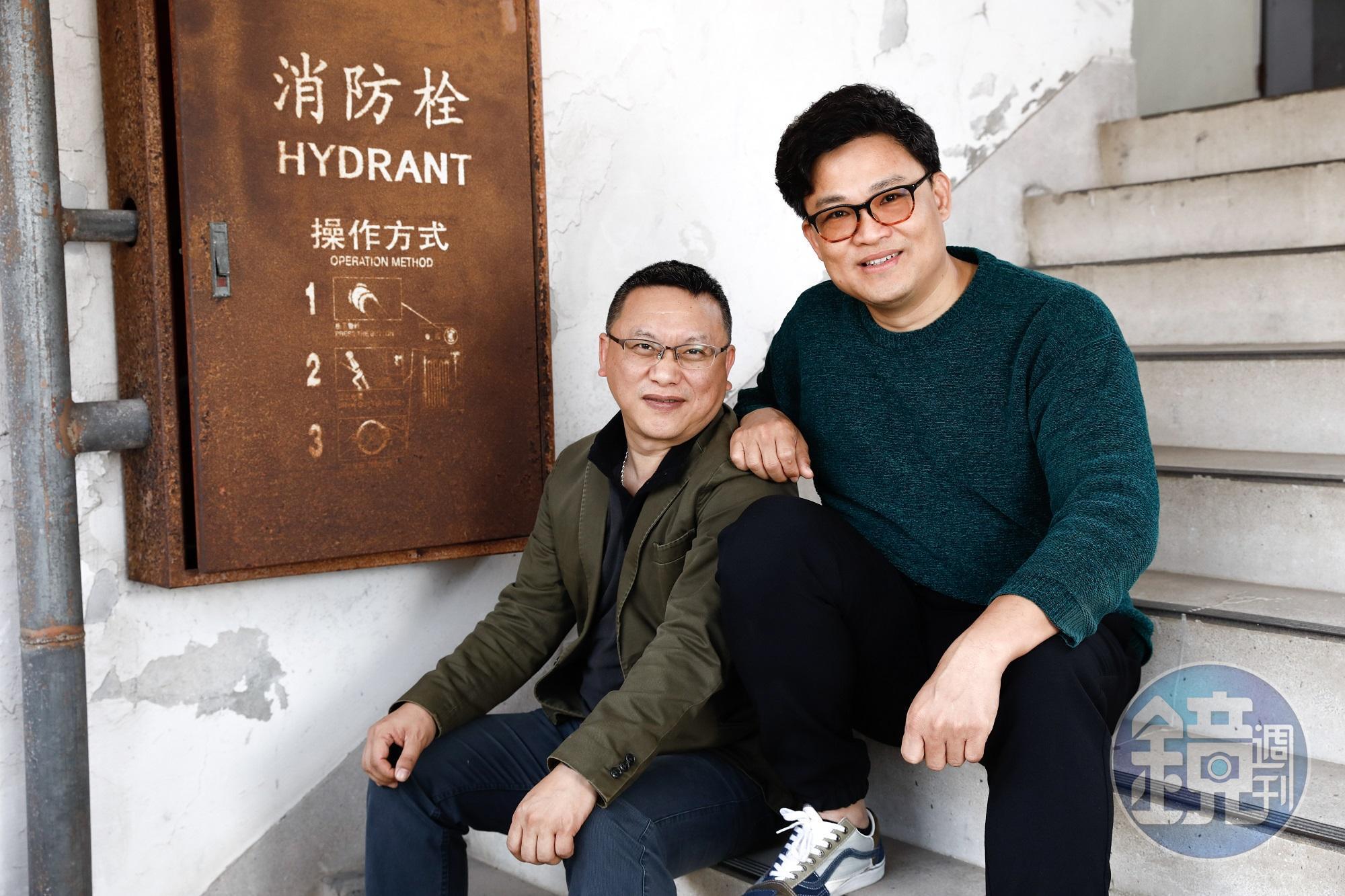 曾瀚賢（右）與湯昇榮（左）今年將合力推動更多國際合資合製內容。