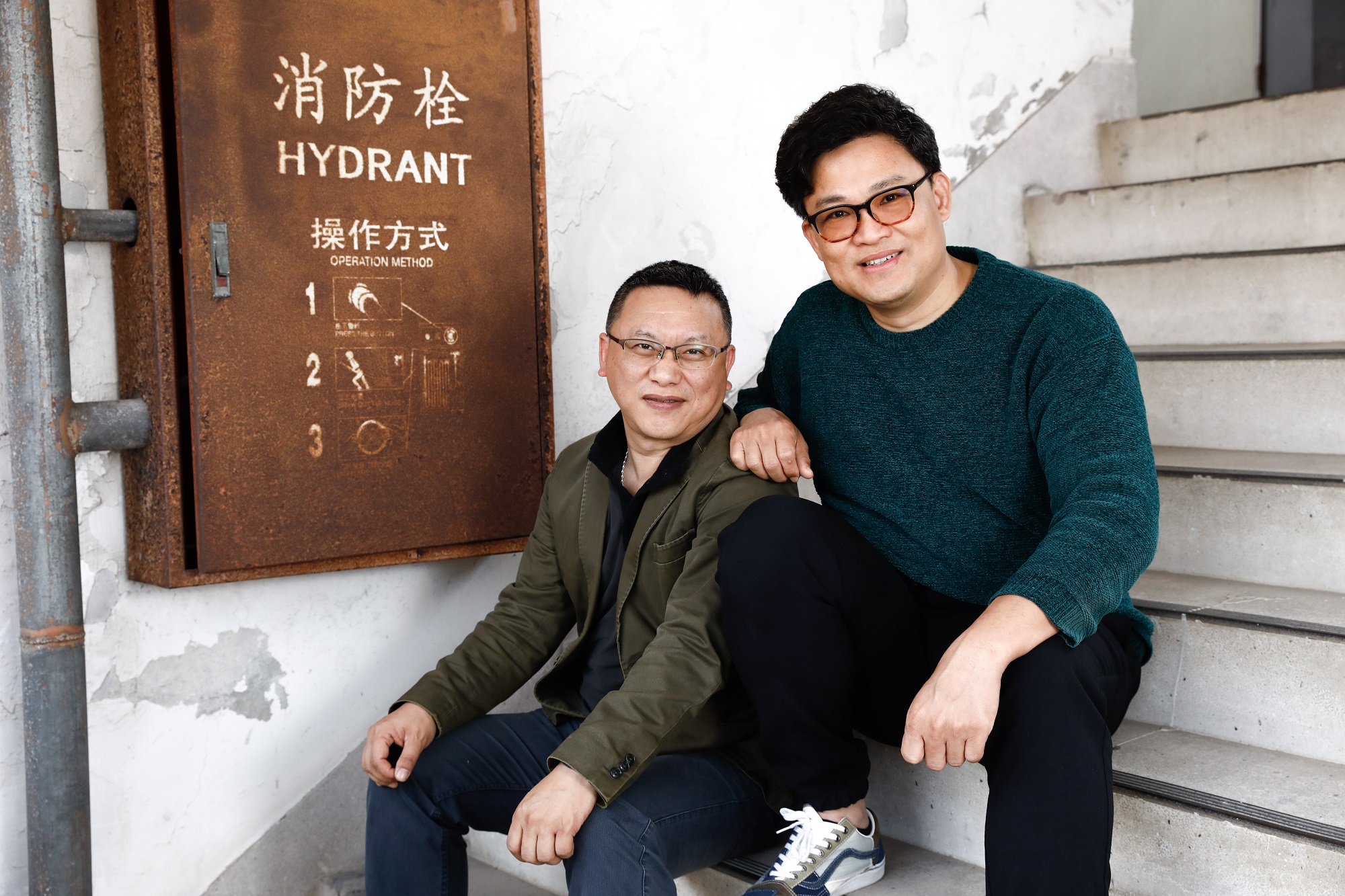 曾瀚賢（右）與湯昇榮（左）今年將合力推動更多國際合資合製內容。