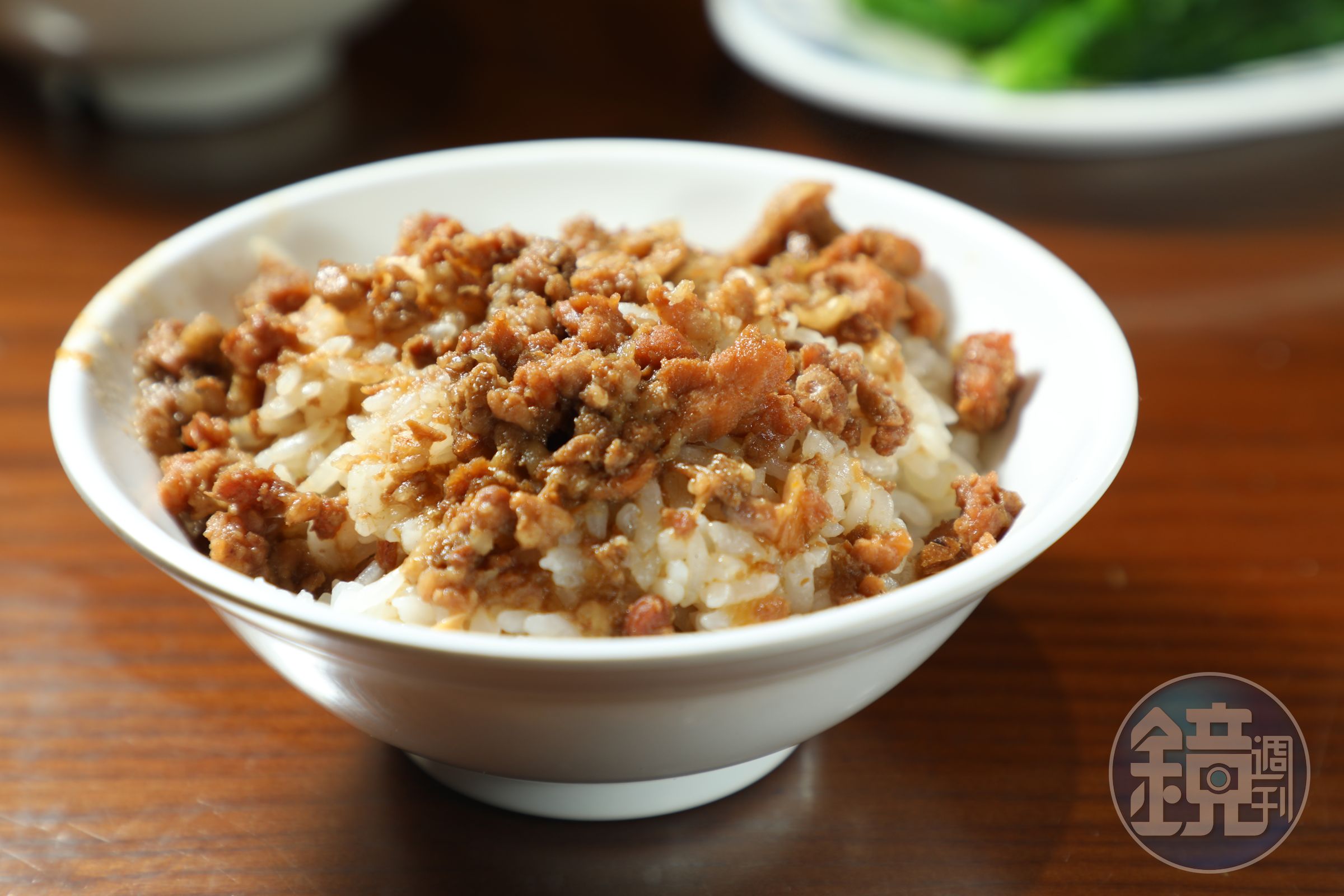 百年老店「三元號」用全瘦肉製作「滷肉飯」,口感居然不乾不澀。(30元/小碗)