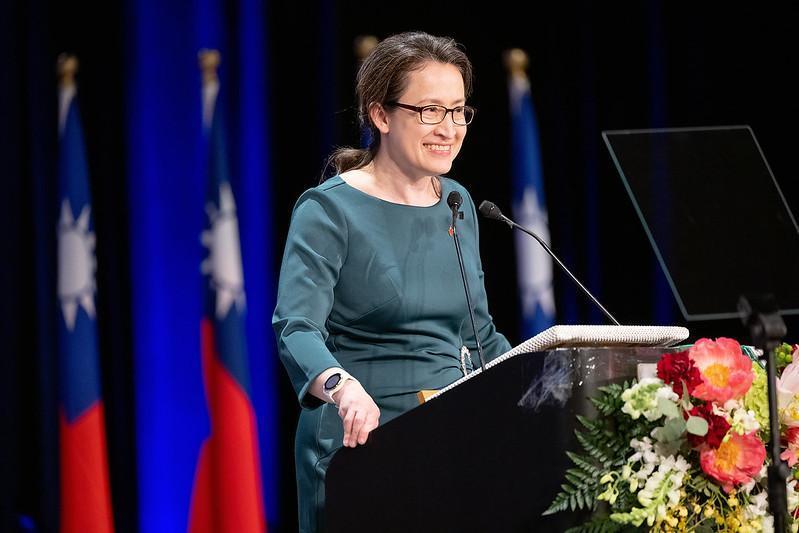 北京當局宣布對我駐美代表蕭美琴實施制裁。（總統府提供）