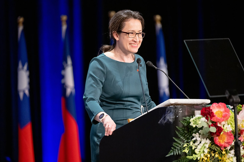 北京當局宣布對我駐美代表蕭美琴實施制裁。（總統府提供）