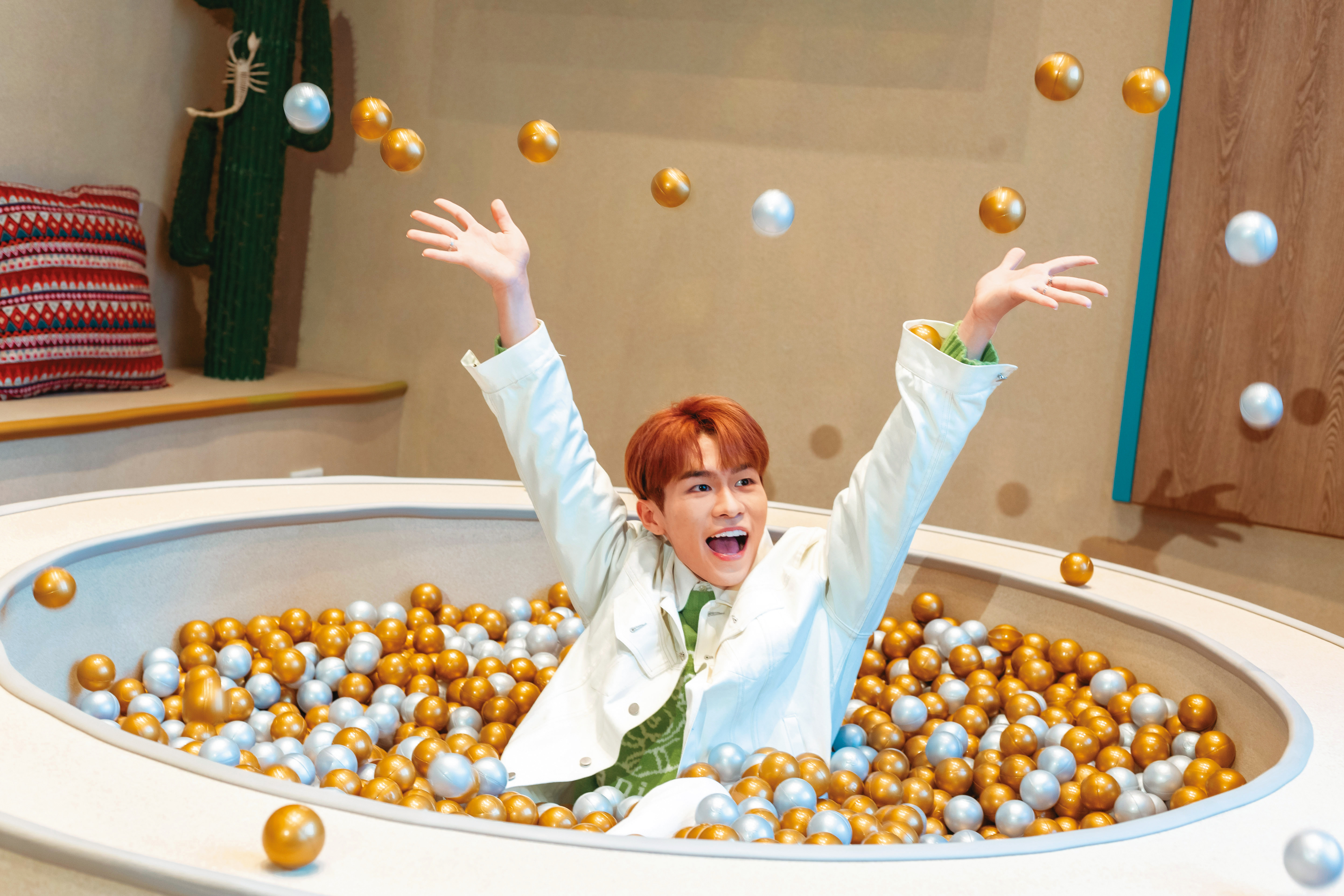 令宇辰抱持正能量勇闖演藝圈，樂於迎接各種挑戰。