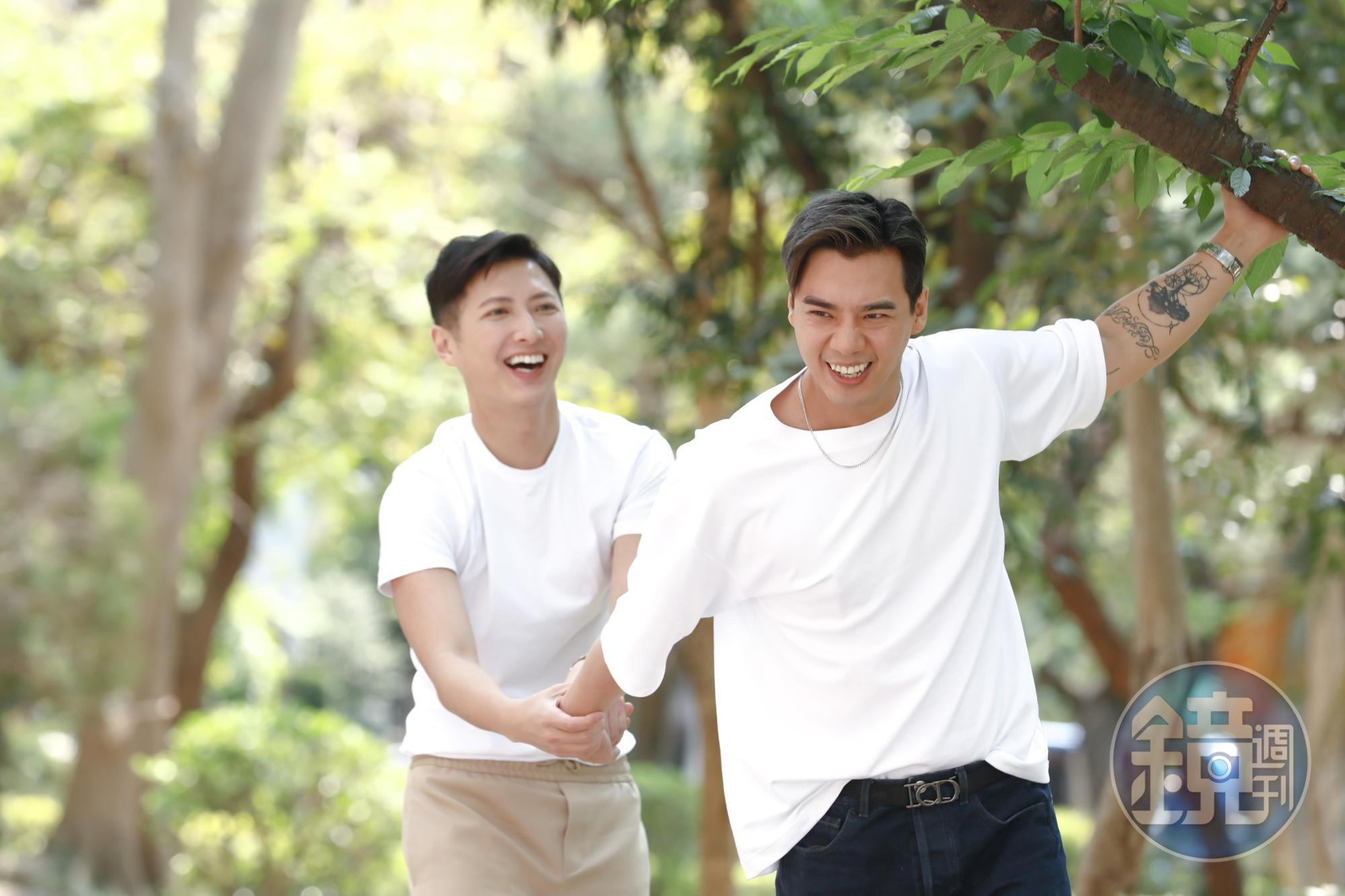 Ray(左)、Kenny(右)兩人一起1年多,透露已有結婚計劃。