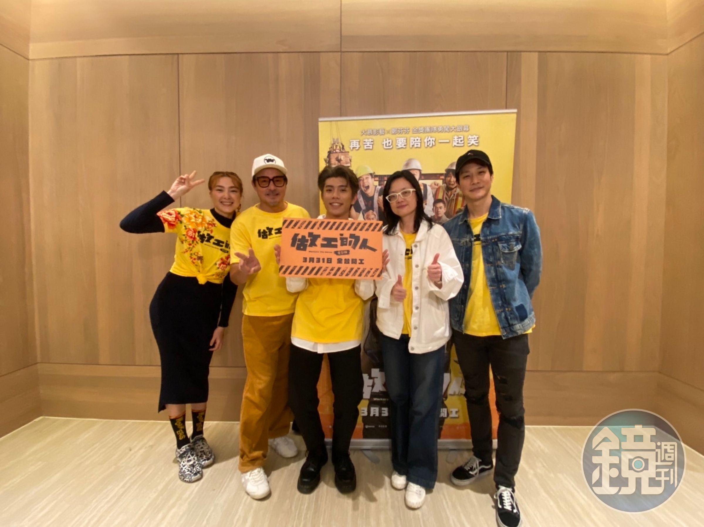 演員的陳峻廷為了感謝李銘順的教導,特別到QA場相挺,自己看完電影也覺得很感動。(大慕影藝、華映娛樂提供)