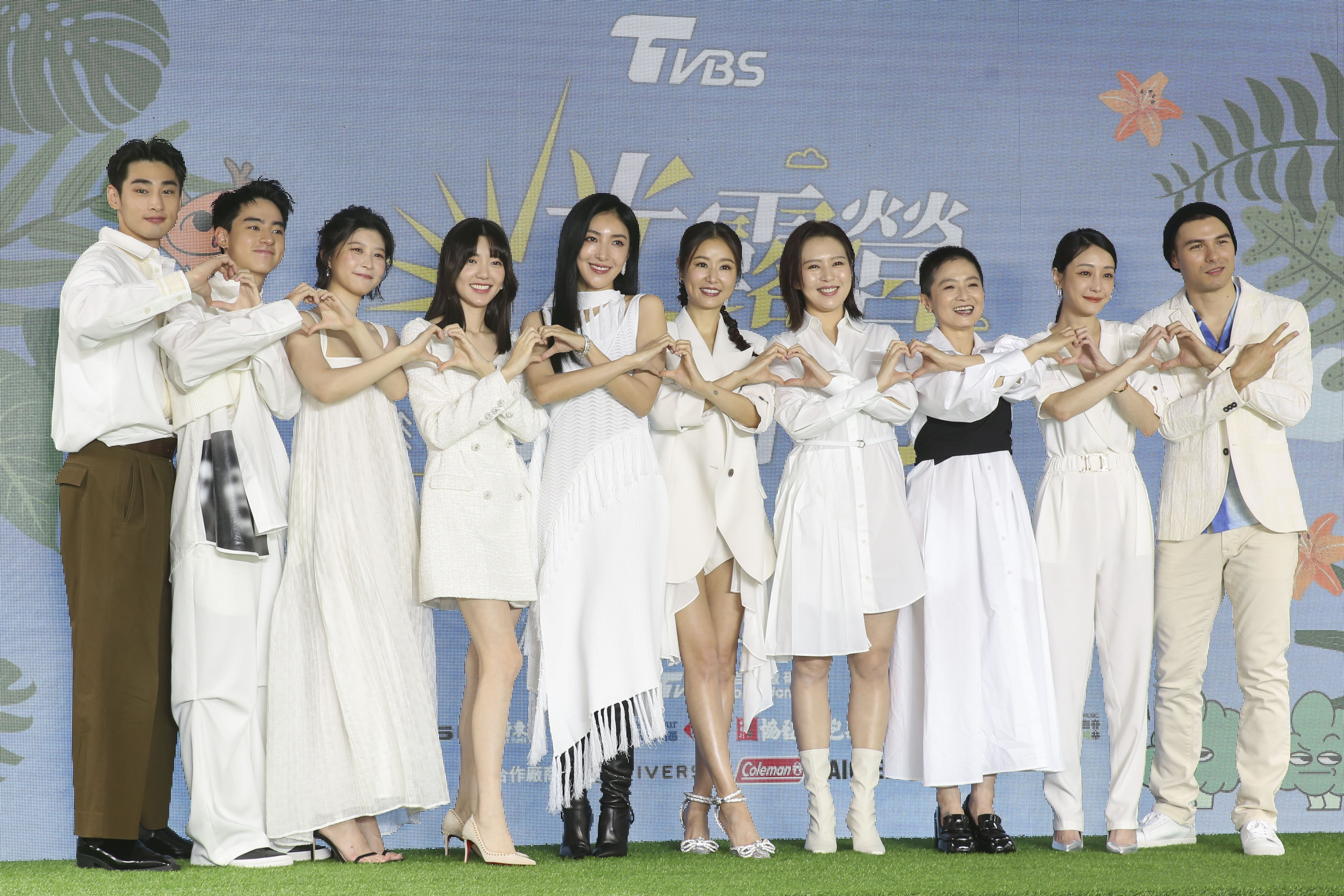 《光露營就很忙了》9日舉辦一日城市露營活動，總製作人林心如領著卡司群楊謹華、劉品言、郭雪芙、謝瓊煖、謝欣穎、江宜蓉等人現身。