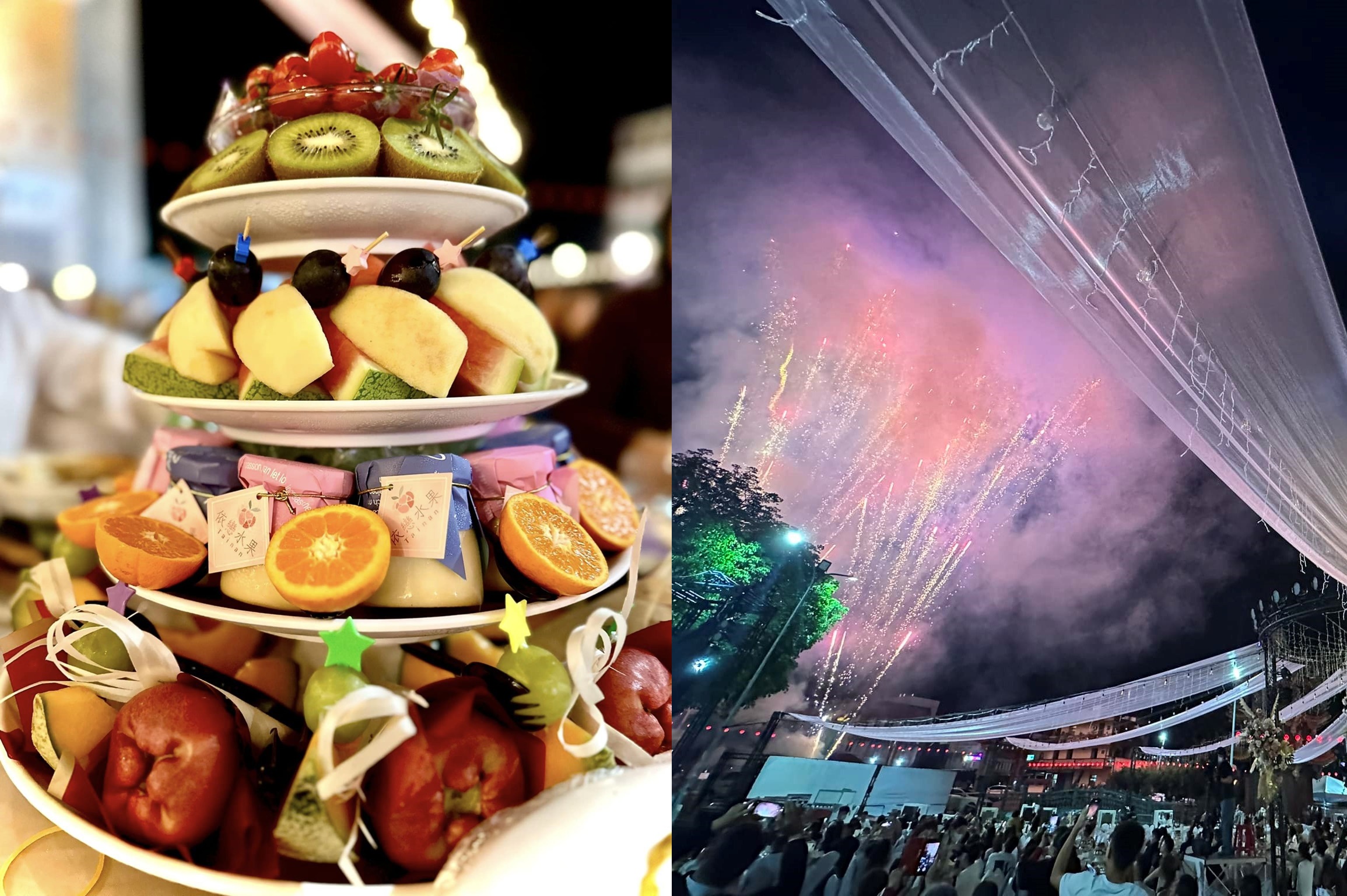 高雄內門總鋪師「阿隆師」娶媳婦，席開200桌流水席，菜色超豐盛。（翻攝自高閔琳臉書）