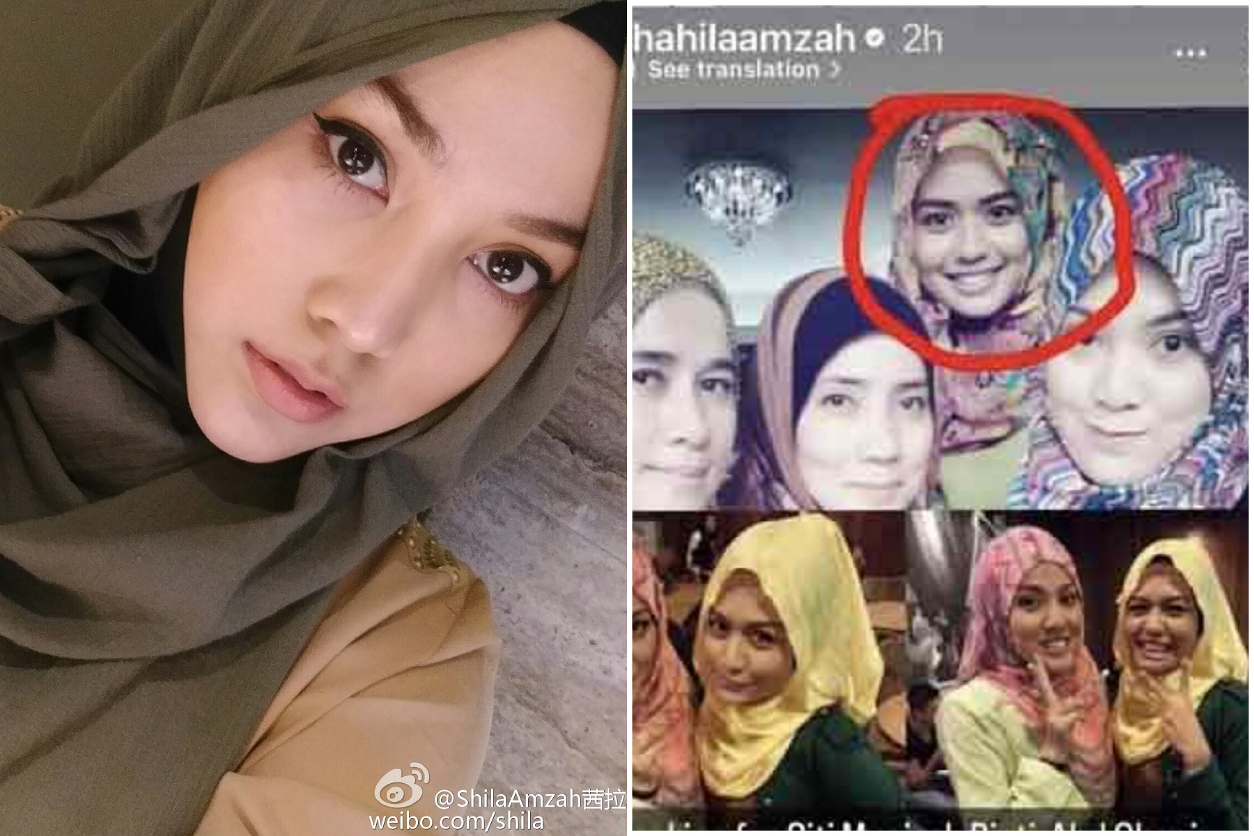 女星崩潰!她當年的同窗好友(紅圈者)常來玩,竟成爸爸小三還變繼母。(翻自《中國報》)