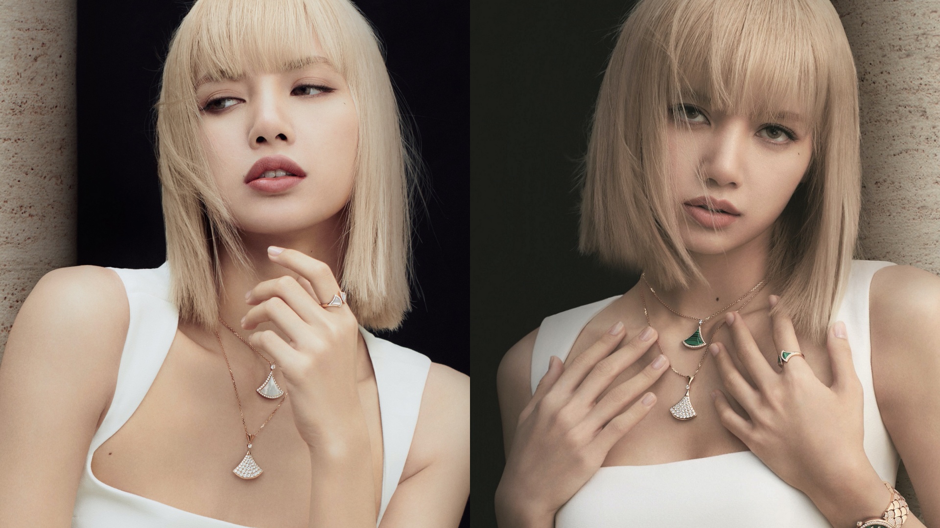 寶格麗代言人Lisa為Divas’ Dream系列拍攝形象照。（寶格麗提供）