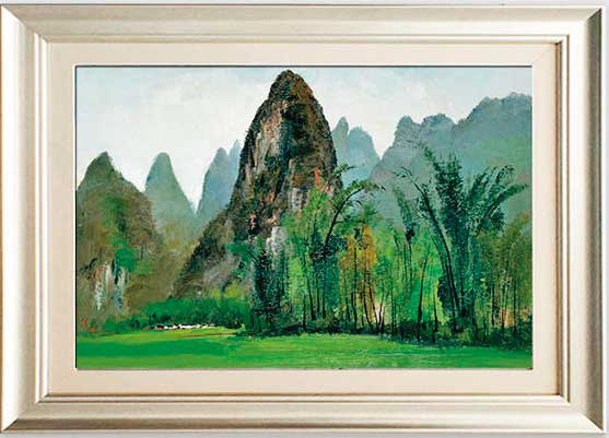 泰山日前買進2幅吳冠中的畫作，將作為產品行銷之用。（翻攝網路）