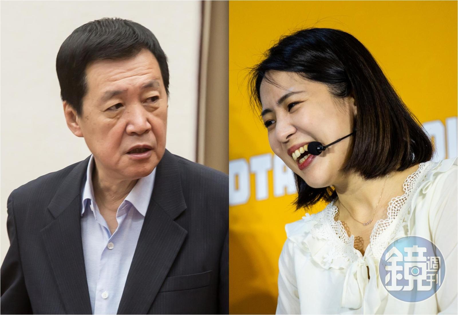 費鴻泰(左)不願辯論,徐巧芯(右)酸他可能不知道要講什麼,宣布她決定要自己辦一場辯論政見會。(本刊資料照)