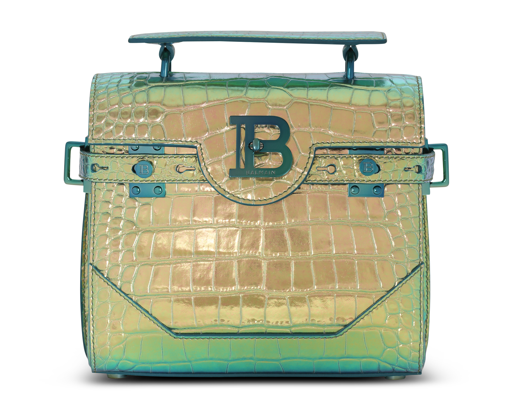 B-BUZZ 22鱷魚壓紋特殊亮皮革包款,NT$78,400。(美之心提供)