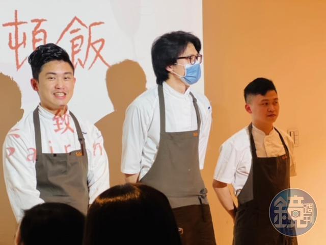 The One的食藝團隊非常年輕,創意十足,今日領軍的魏宏丞(Owen)(左)是備受矚目的新銳主廚。