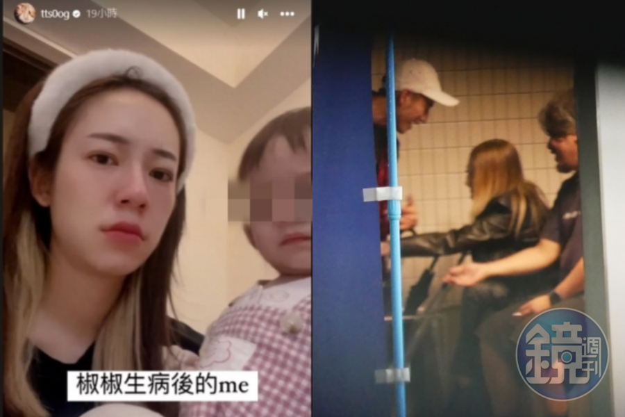 周孝安方面強調2月已經離婚,4月才會跟洋妞斷片玩成那樣(右圖);對此陳天仁(左)的經紀人也回應了。(翻攝陳天仁IG、本刊資料照)