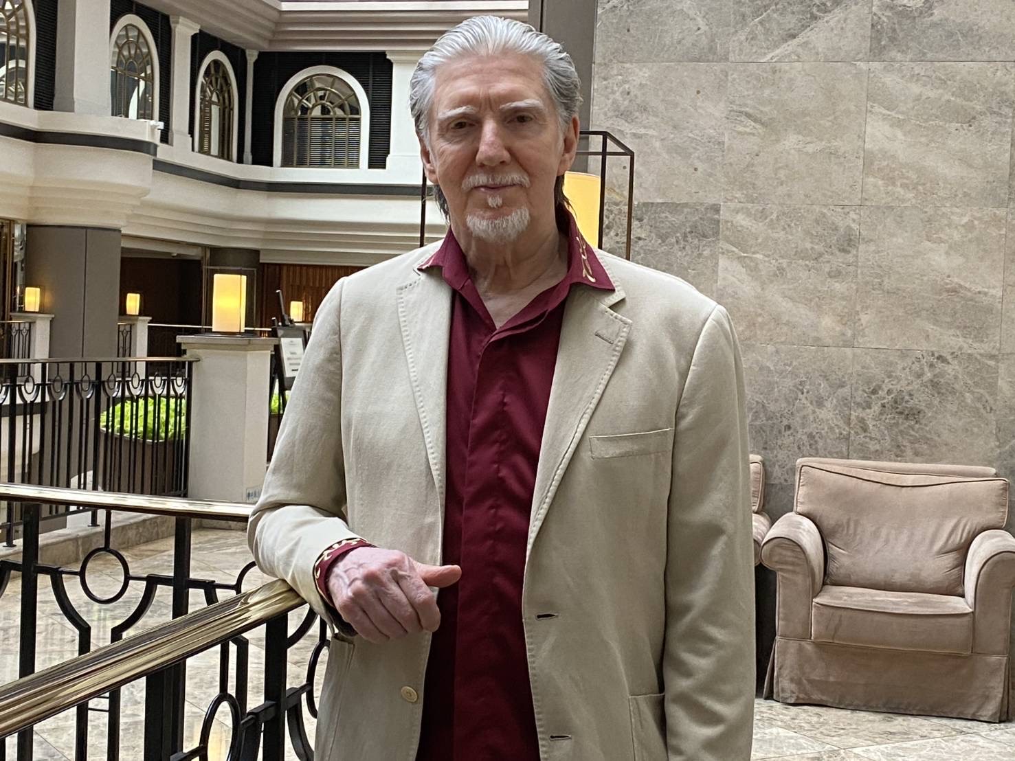 外國歌手丁羅賓漢5月底起將在圓山飯店舉辦3場《愛的傳承感恩音樂會》。（經紀人提供）