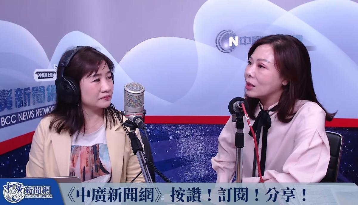 李彥秀（右）表示自己是國民黨唯一可以挑戰民進黨高嘉瑜的人。（翻攝自YouTube 中廣新聞網）