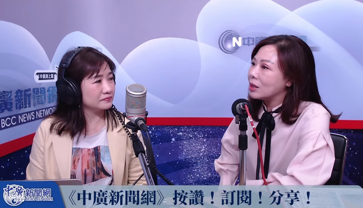 李彥秀(右)表示自己是國民黨唯一可以挑戰民進黨高嘉瑜的人。(翻攝自YouTube 中廣新聞網)