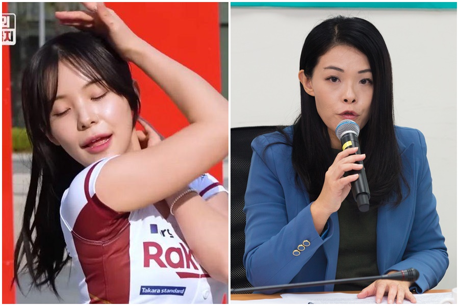 對於自己意外撞臉李多慧，高虹安呼籲大家輕鬆看待就好。（翻攝自엠빅뉴스 YouTube、本刊資料照）