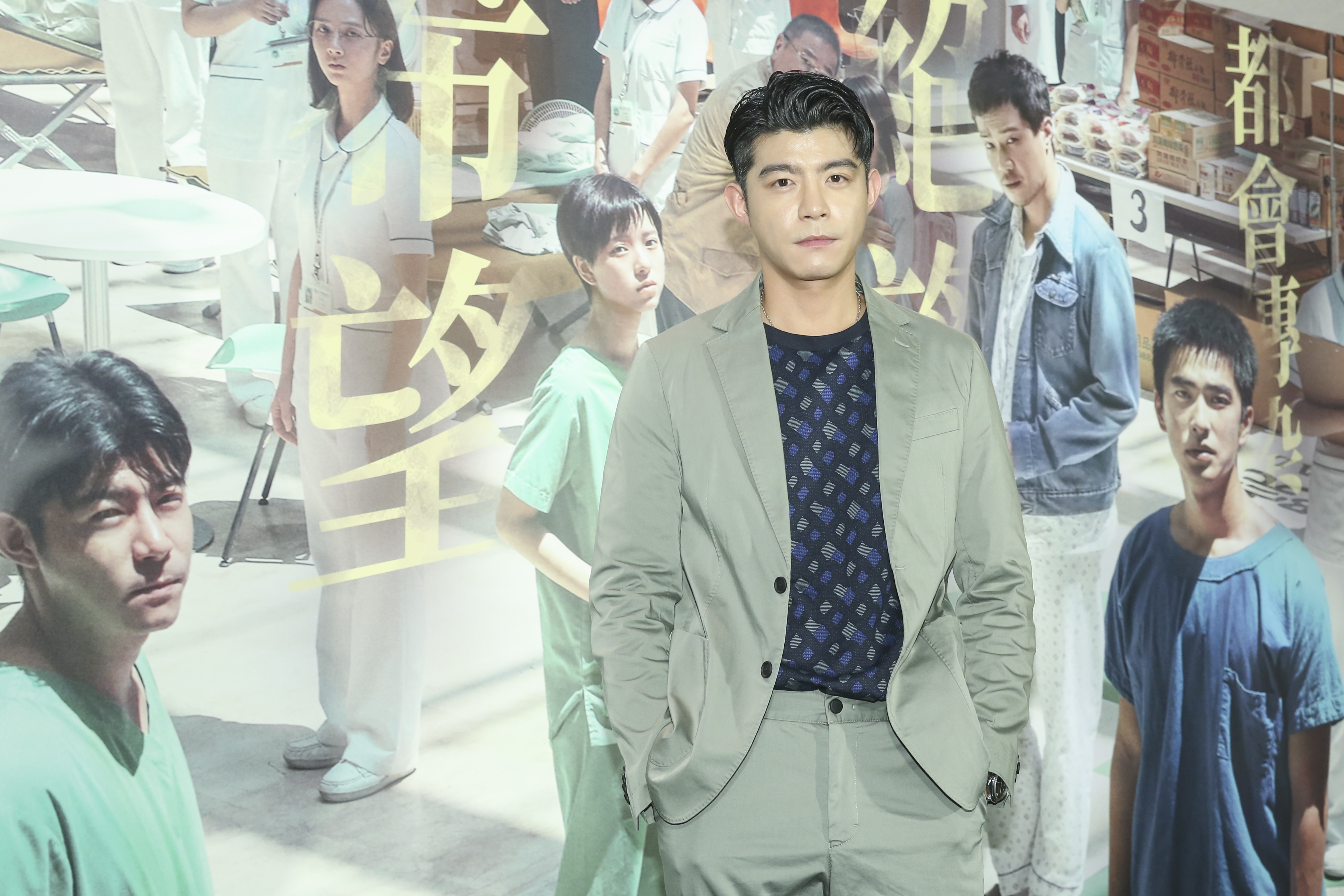 王柏傑演出電影《疫起》的醫生，壓力超大。