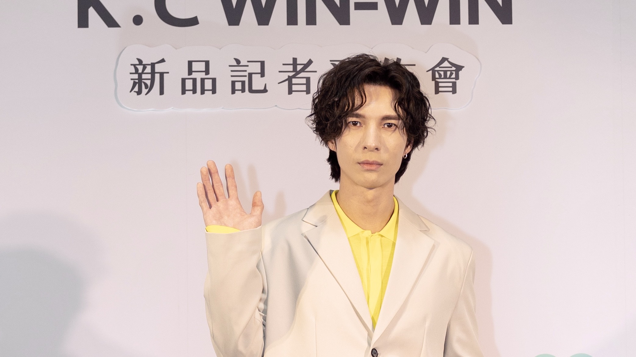 陳勢安（13日）出席護膚品牌記者會。（K.C WIN-WIN提供）