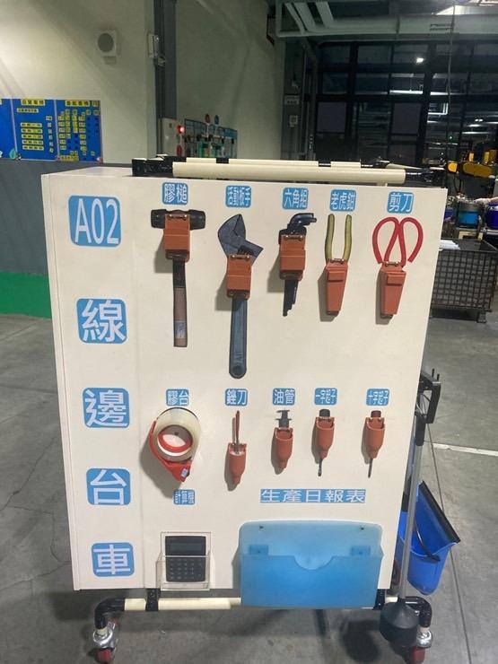 南俊廠內都有規定物品擺放位置。（南俊提供）