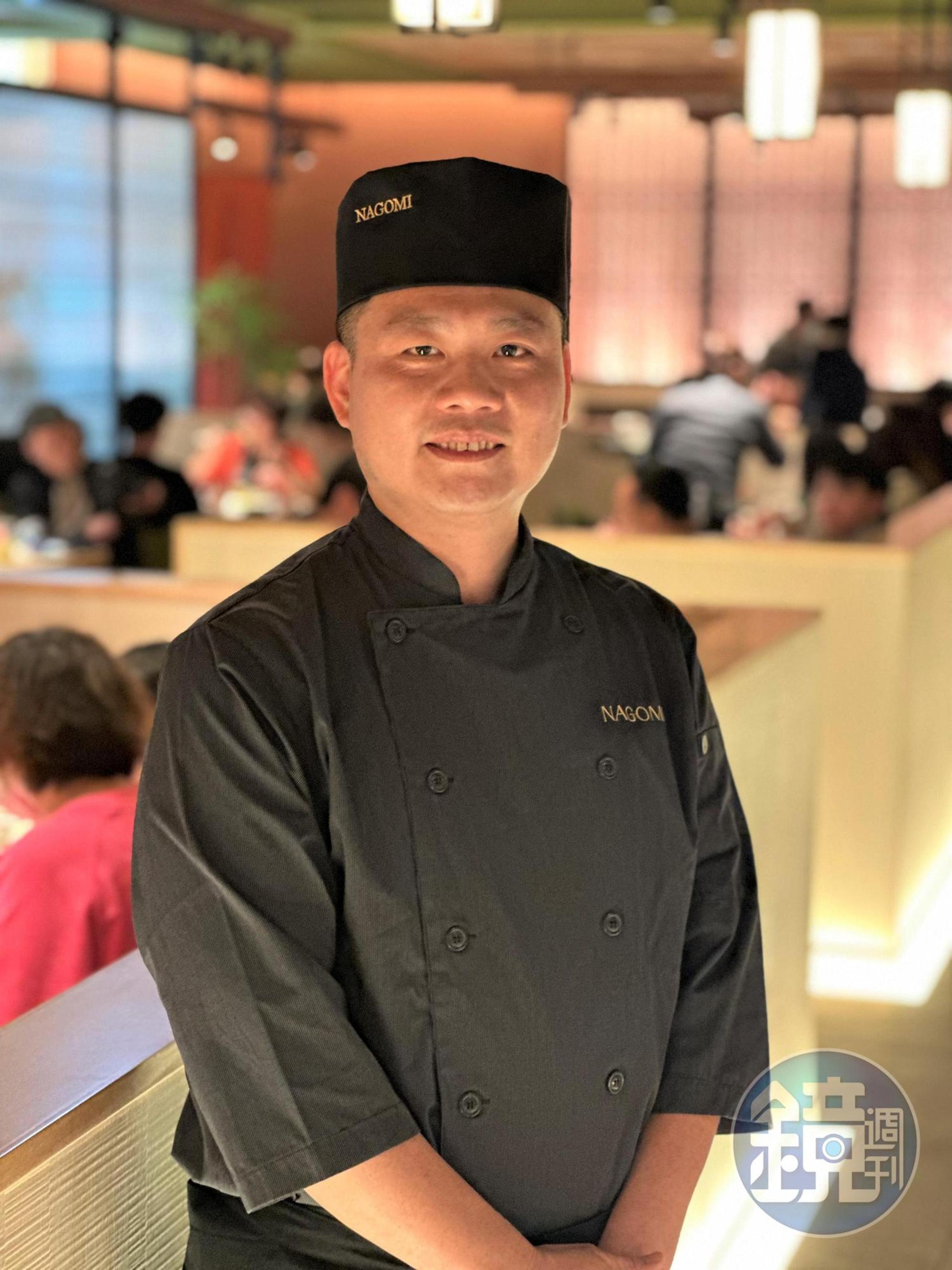 料理長高國智，每天親自到漁港挑現流漁獲、海鮮。