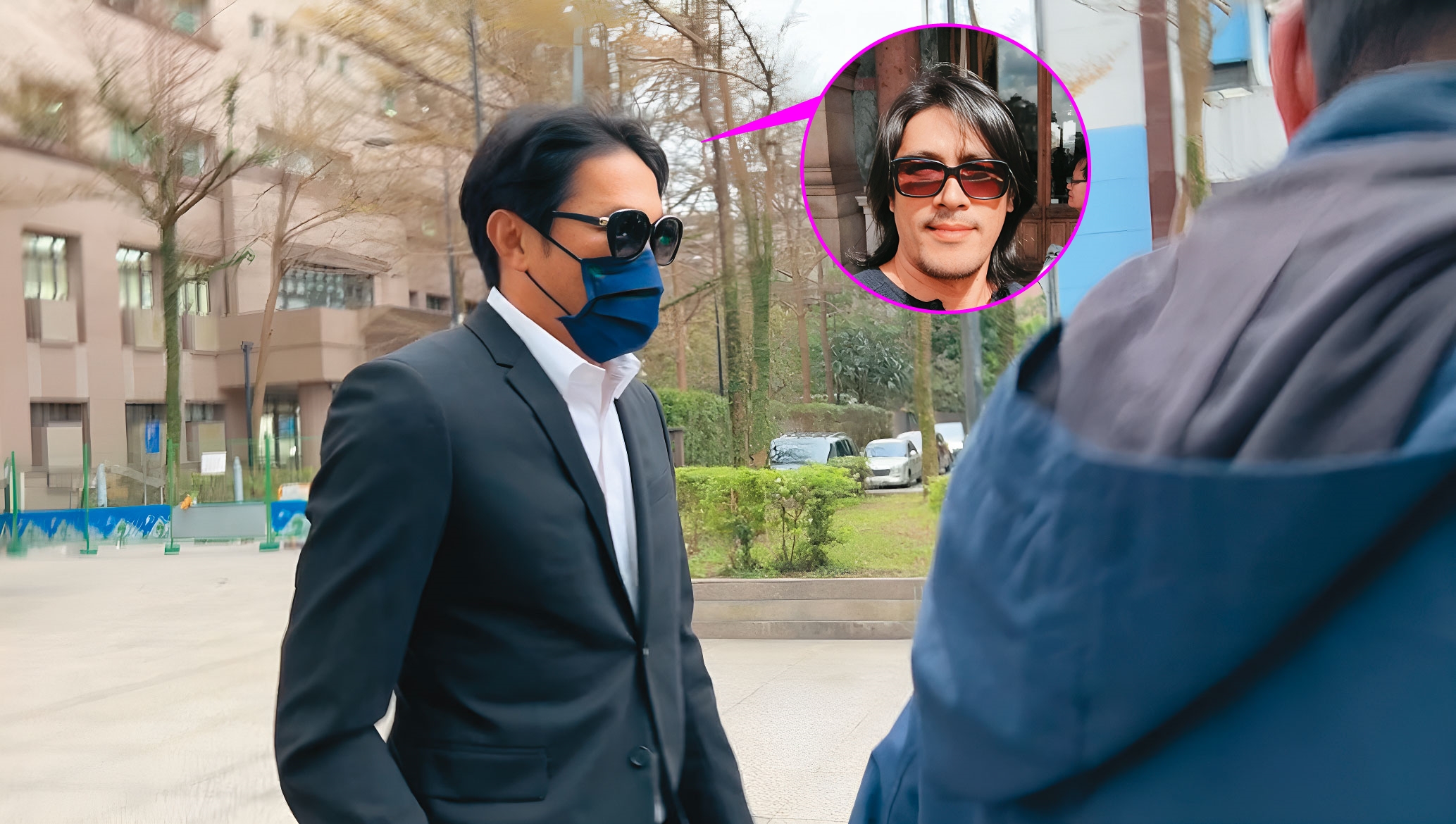 人夫陳姓富商上月27日出庭作證，承認和曾格爾有親密接觸。（小圖翻攝自陳姓富商臉書）