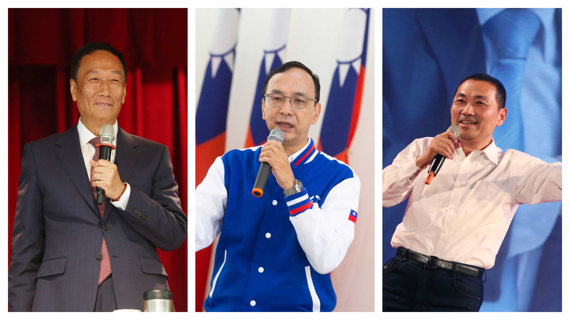 國民黨2024總統人選尚未底定，朱立倫（中）透露國民黨徵召時程比過去早，會在適當時間徵召提名候選人。（本刊資料照）