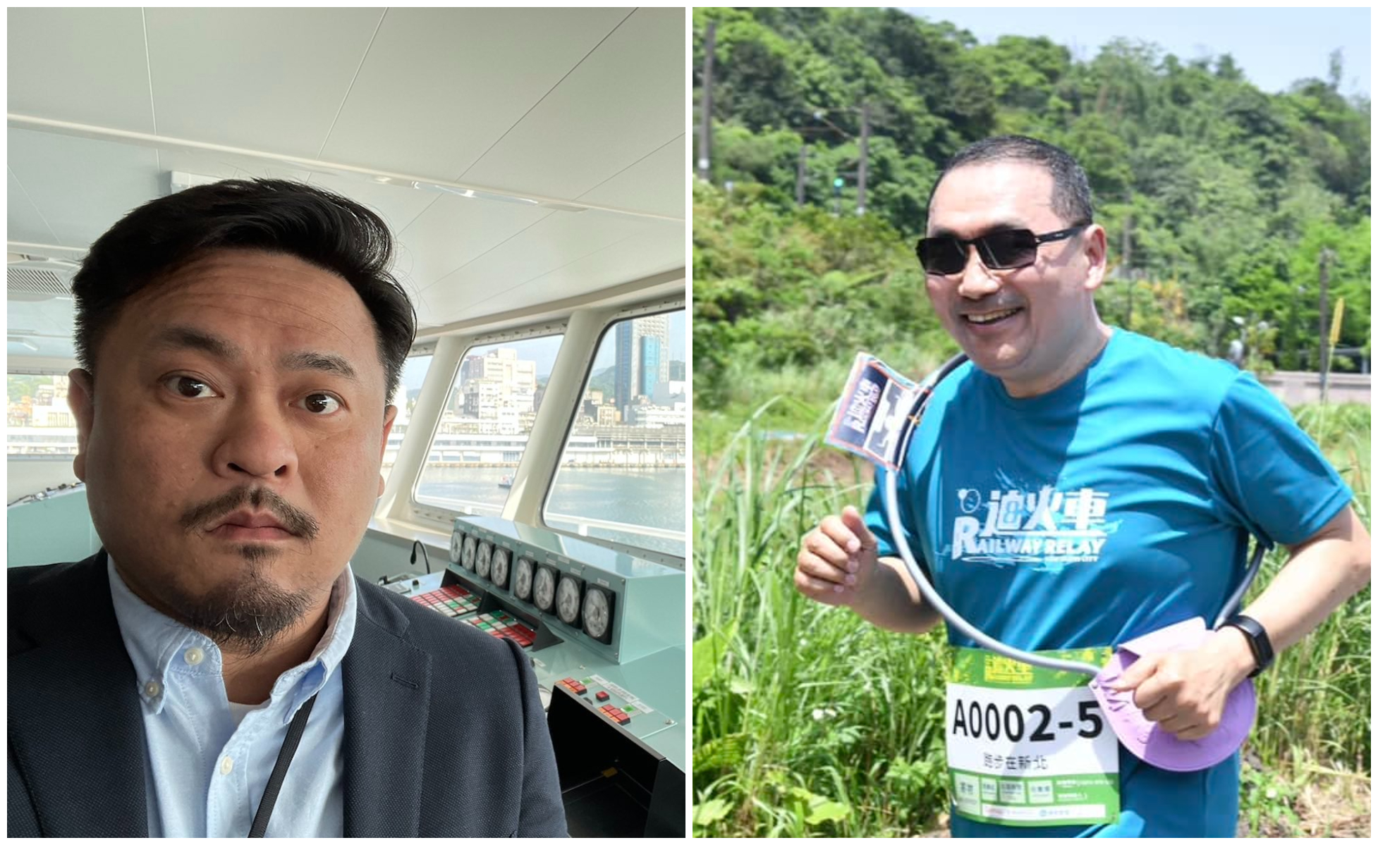 洪申翰（左圖）質疑侯友宜（右圖）團隊搓湯圓。（翻攝洪申翰臉書、侯友宜臉書）