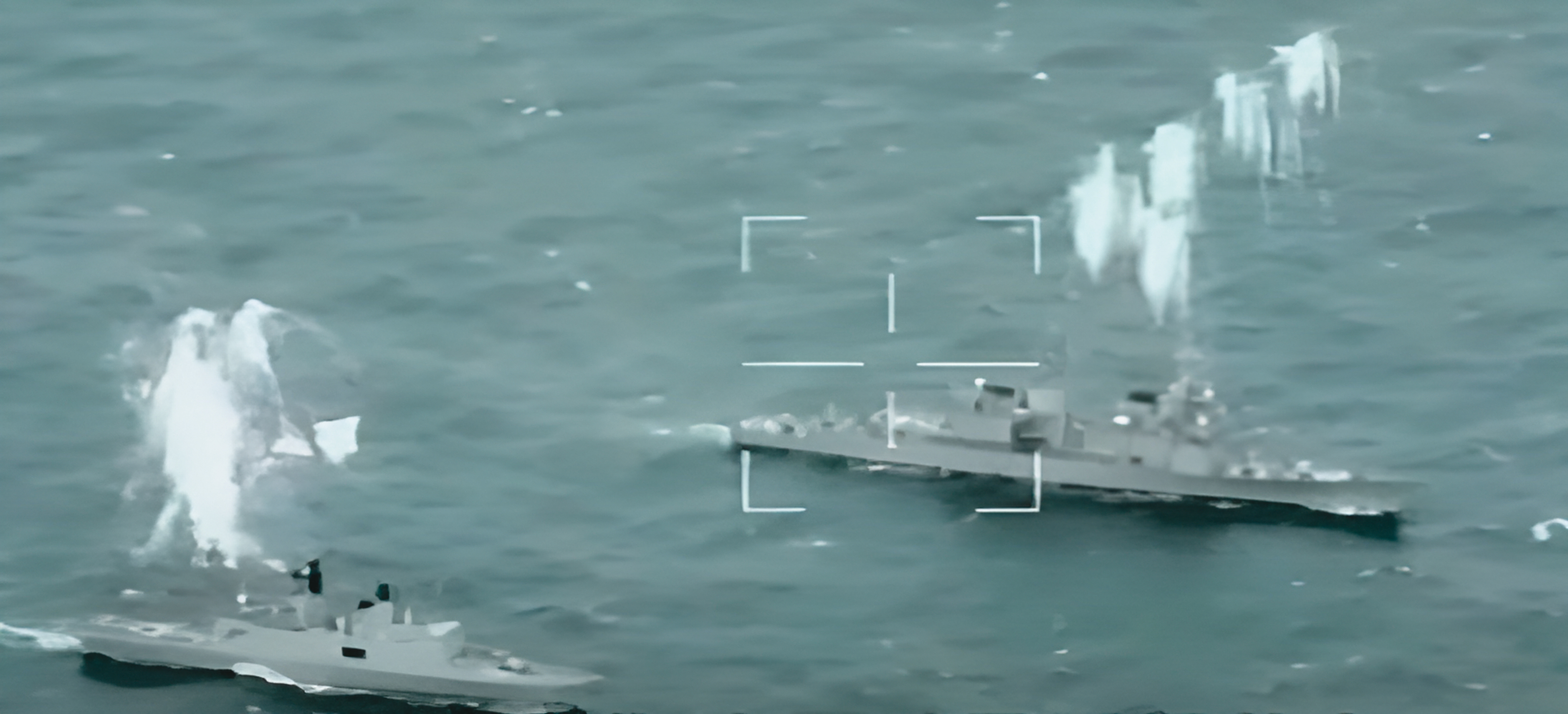 中科院日前公布9款新型無人機,可透過高空偵查掌握共艦最新動態(圖),補強海空聯合作戰所需資訊鏈。(國防部提供)