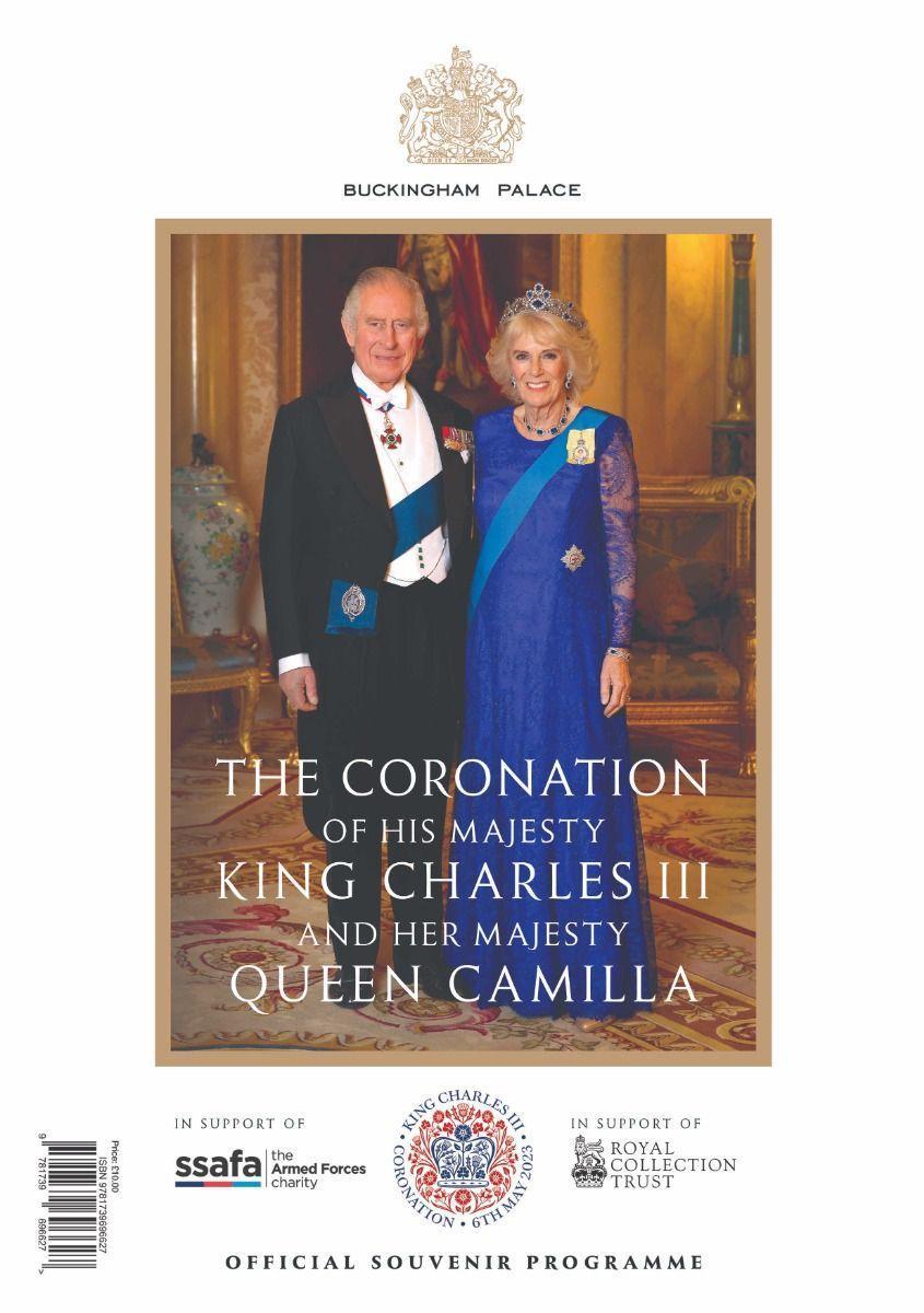 查爾斯三世和王后卡蜜拉加冕典禮紀念冊已開賣。(翻攝royalcollectionshop.co.uk)